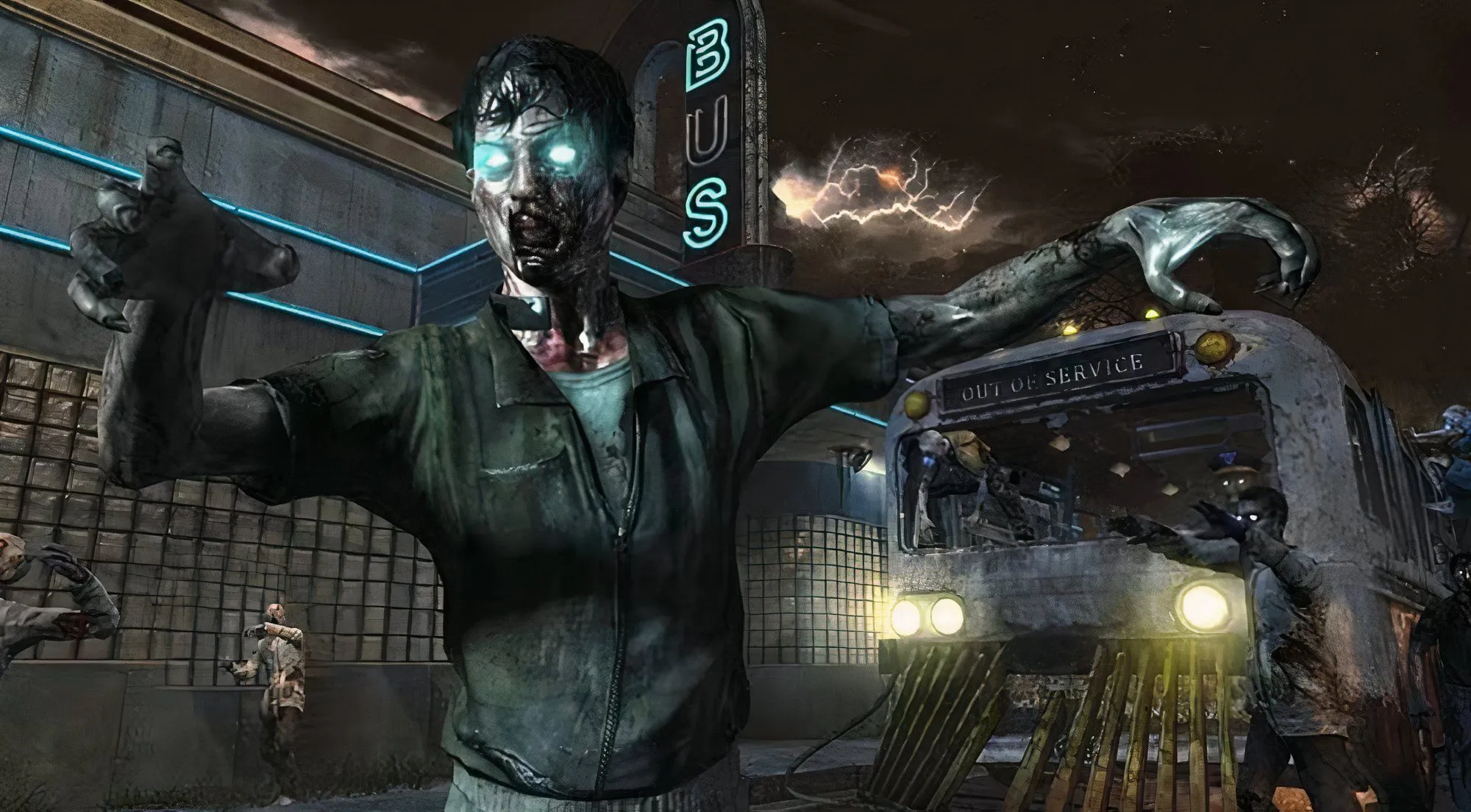 Hình ảnh một zombie đặc trưng từ chế độ Call of Duty Zombies do Jason Blundell từng dẫn dắt
