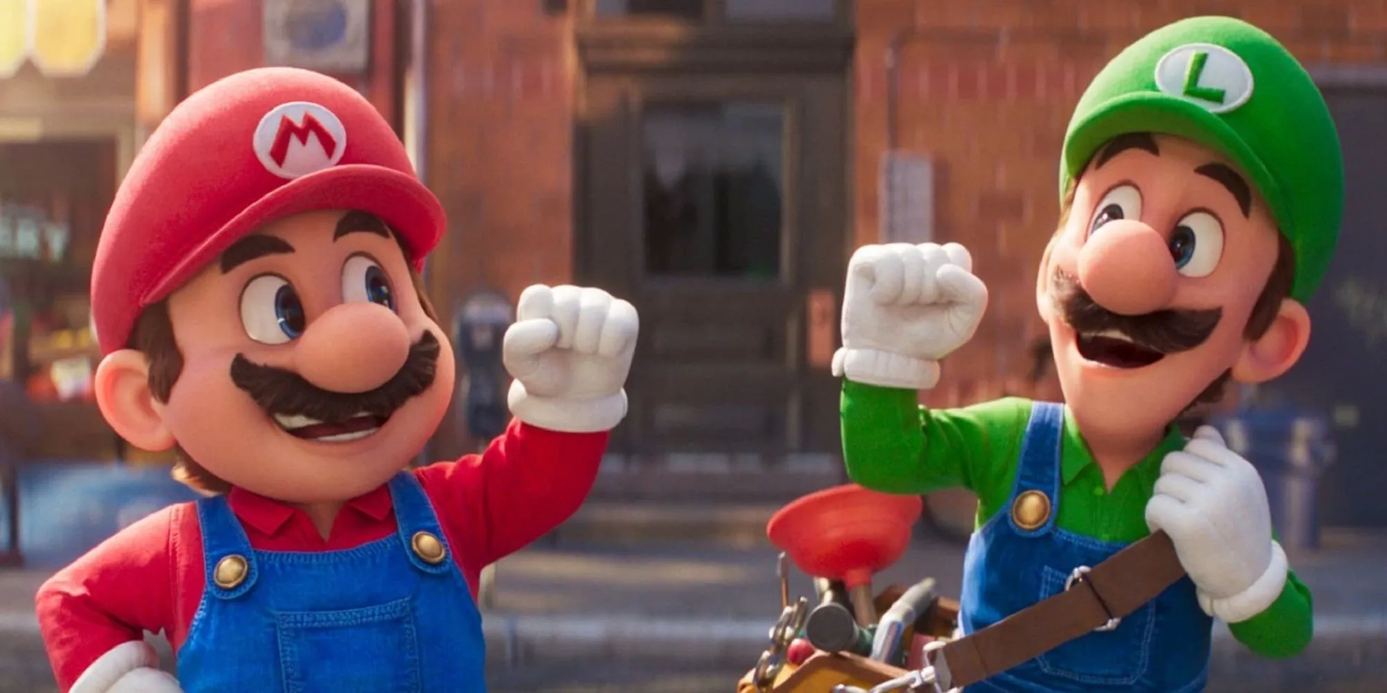 Hình ảnh poster phim Super Mario Bros, nơi Jack Black từng có bài hát 'Peaches' thành công trước đây