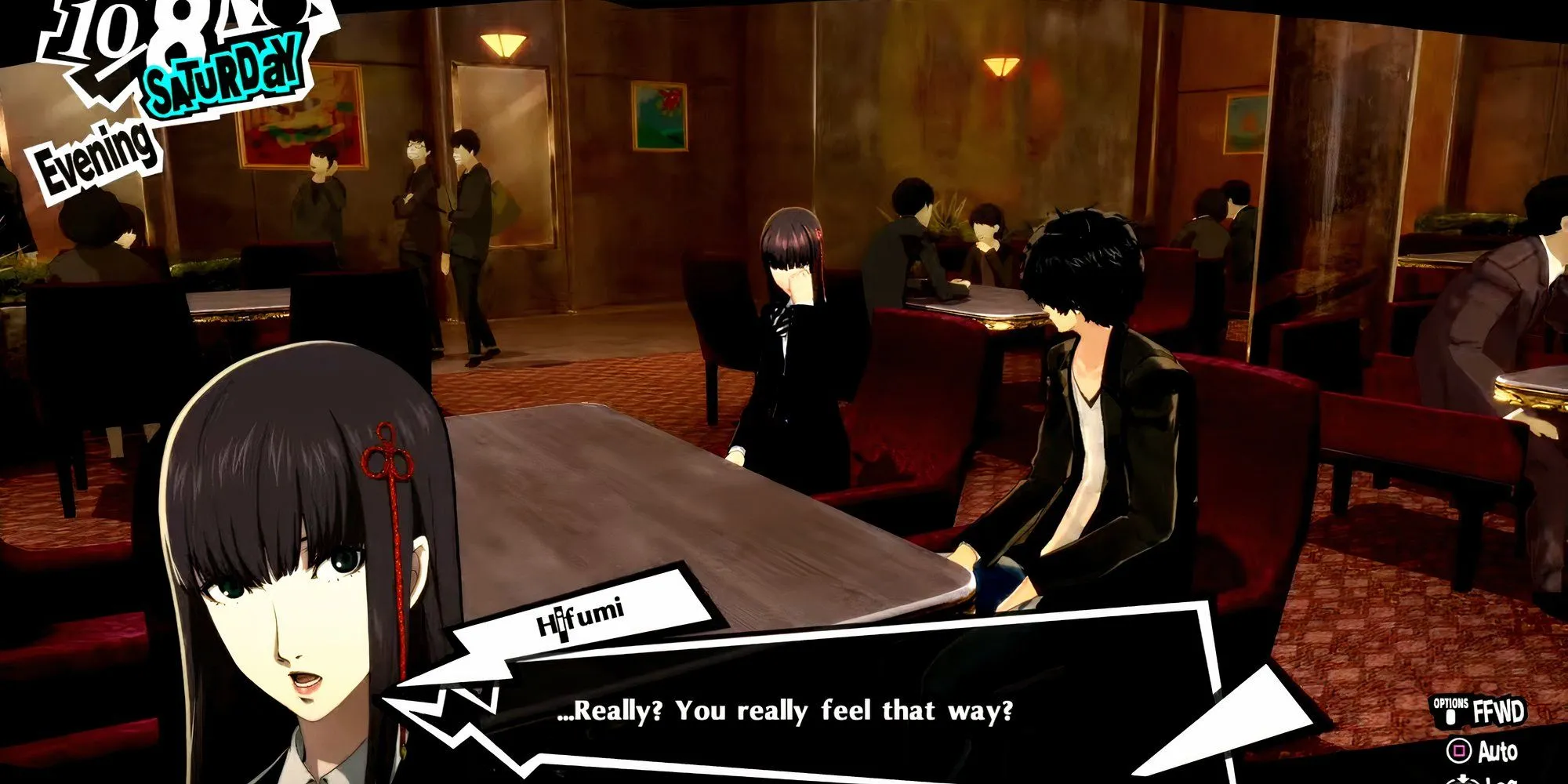 Joker tỏ tình với Hifumi trong Persona 5 Royal