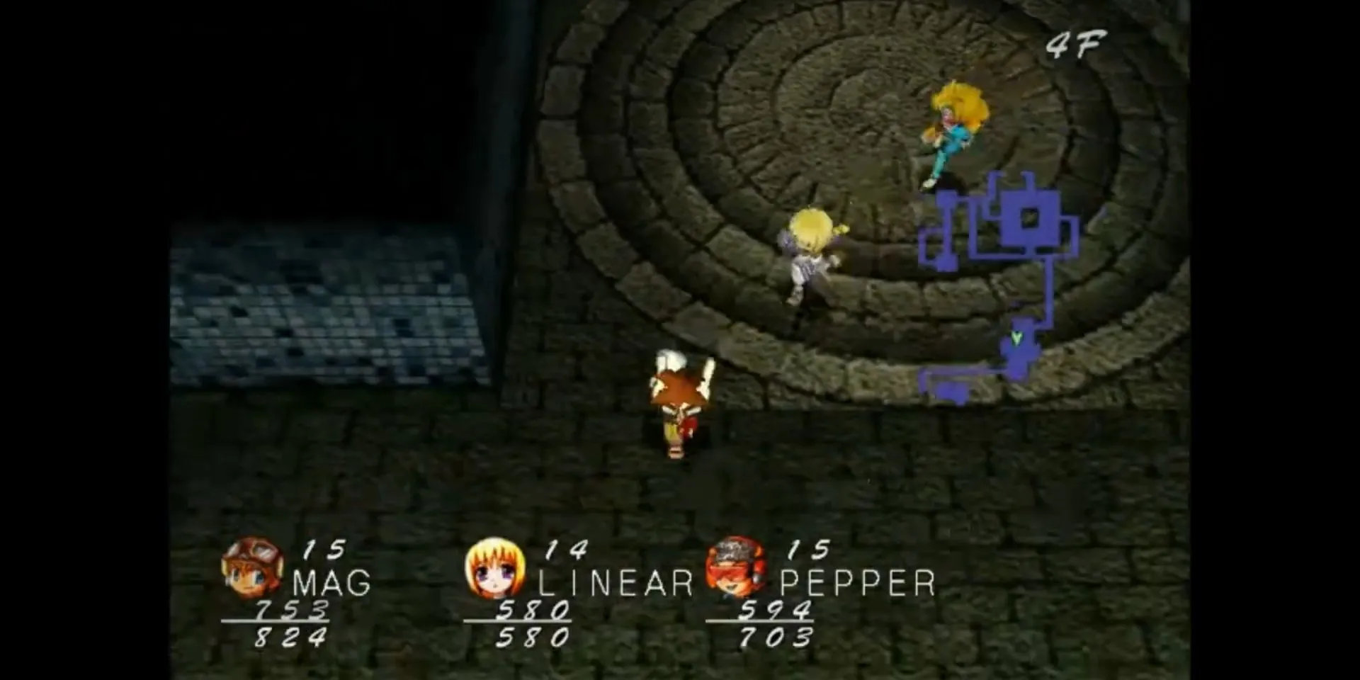 Khám phá hầm ngục trong game JRPG Evolution The World of Sacred Device