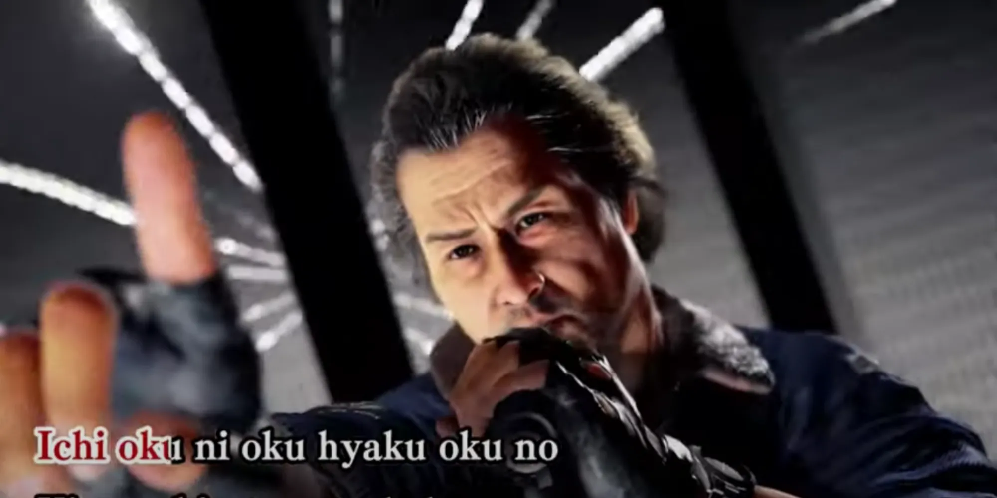 Kiryu Kazuma biểu diễn Machine Gun Kiss với phong cách rock mạnh mẽ