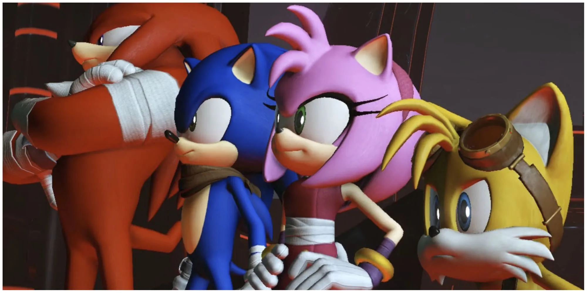 Knuckles, Sonic, Amy và Tails trong Sonic Boom