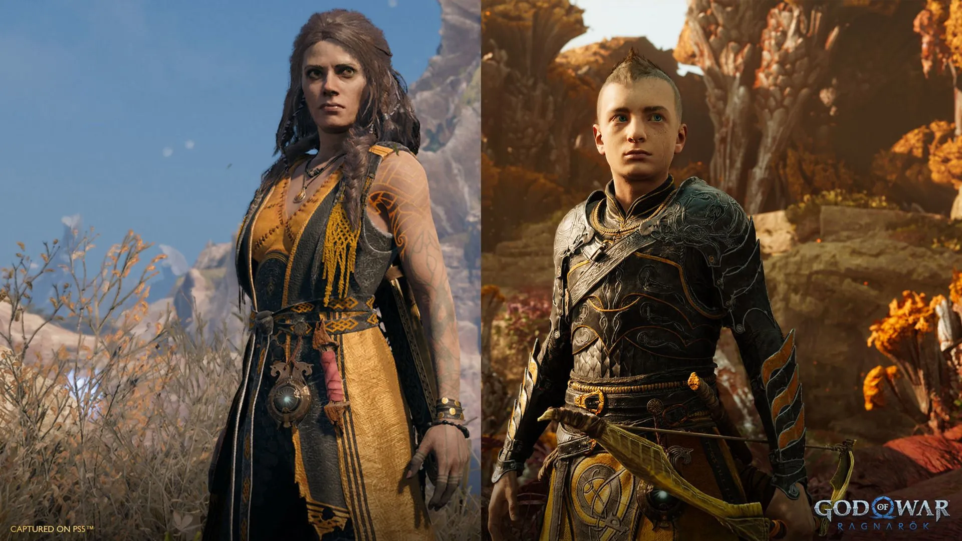 Kratos khoác lên mình bộ giáp Dark Odyssey hắc ám trong God of War Ragnarok