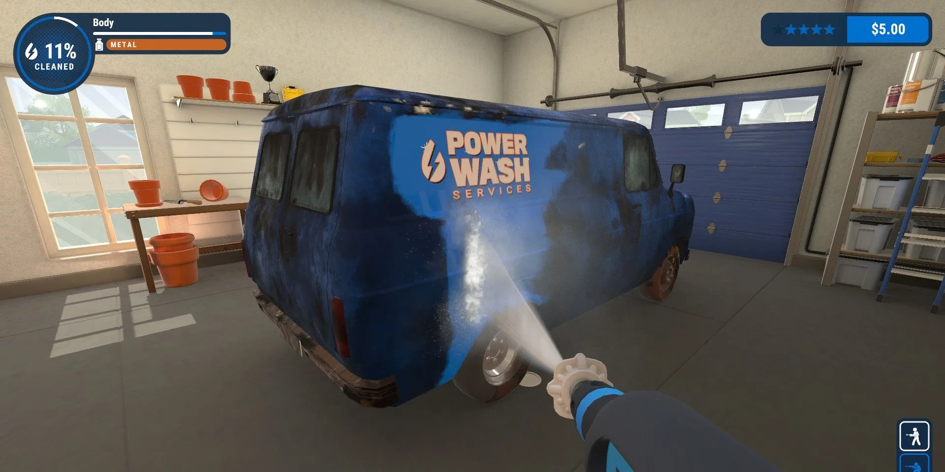 Làm sạch xe tải trong PowerWash Simulator