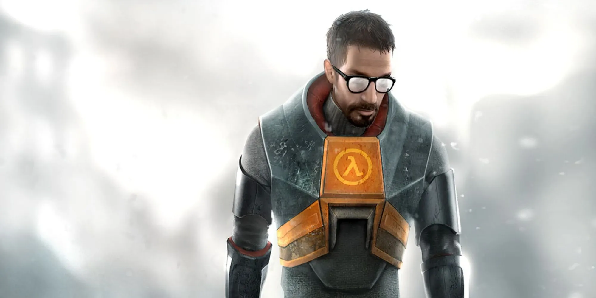 Logo Half-Life 3 với hiệu ứng glitch