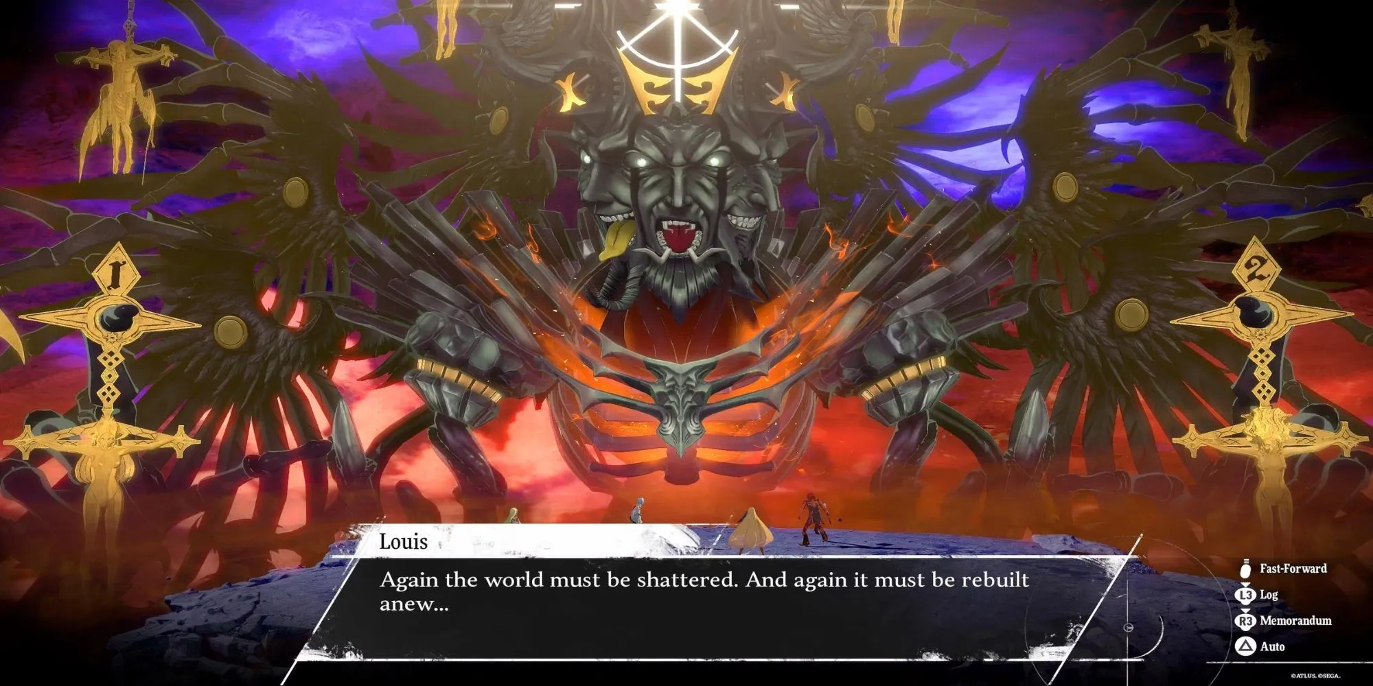 Louis Guiabern trong Metaphor ReFantazio biến hình thành Destroyer Charadrius