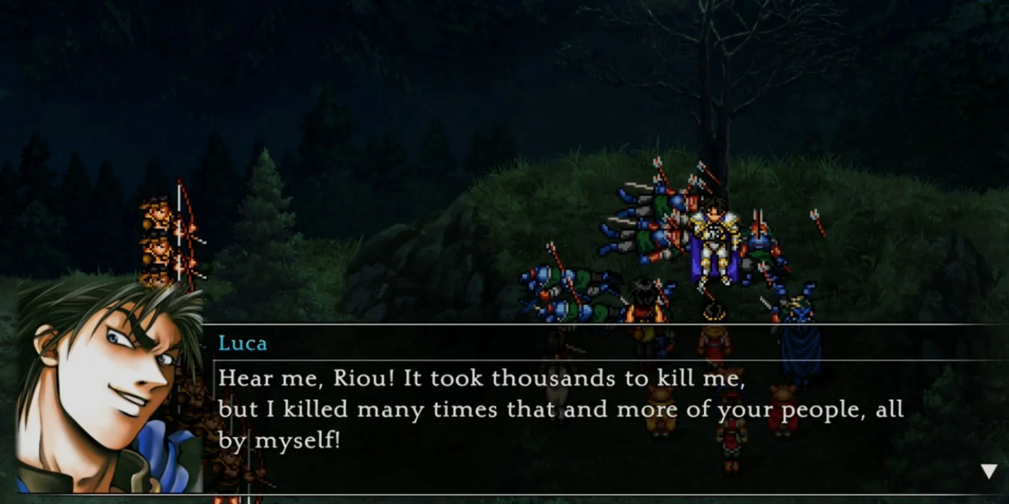 Luca Blight, phản diện tàn bạo trong Suikoden II