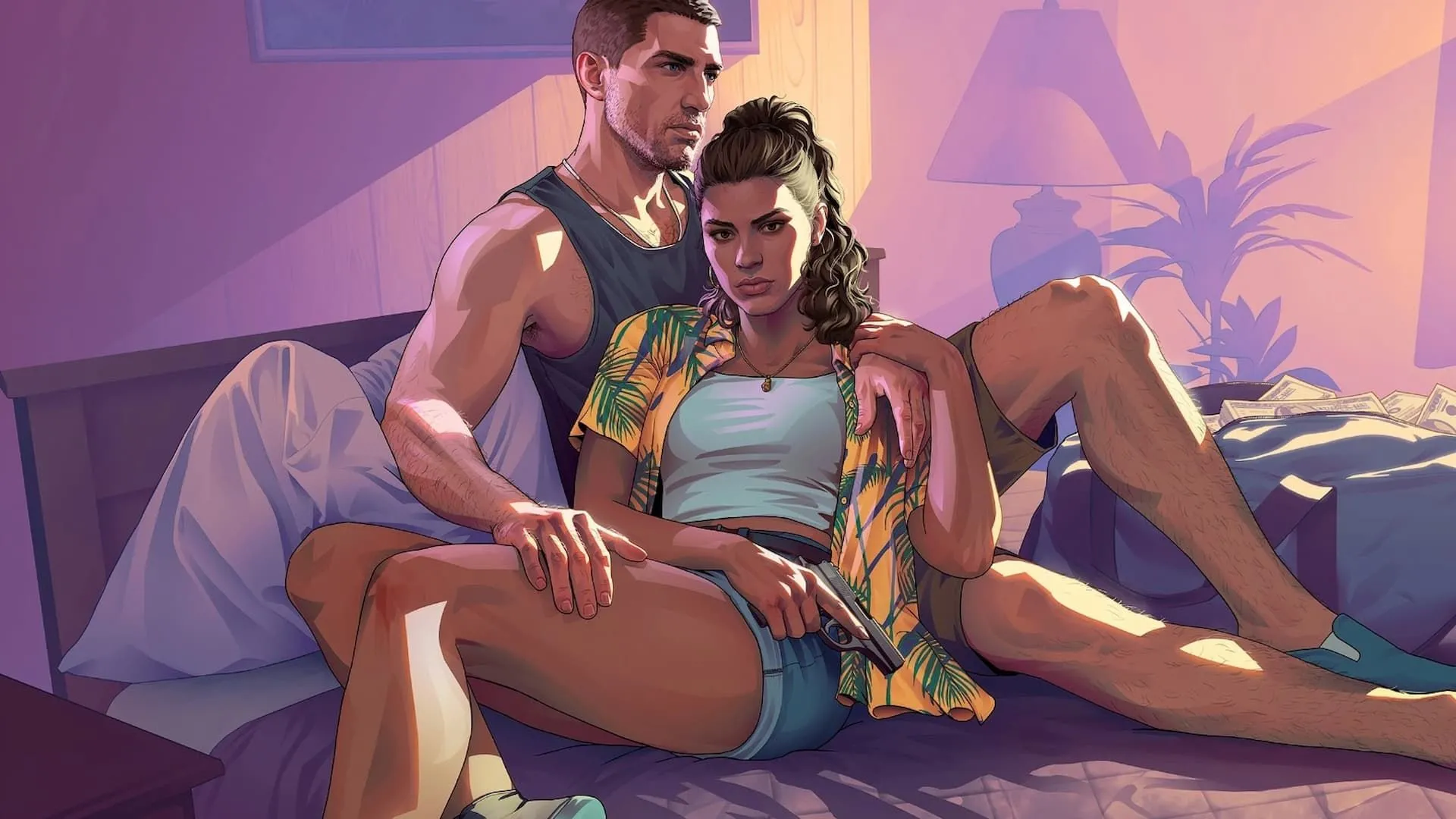 Lucia và Jason, hai nhân vật chính xuất hiện trong trailer mới của game Grand Theft Auto 6.