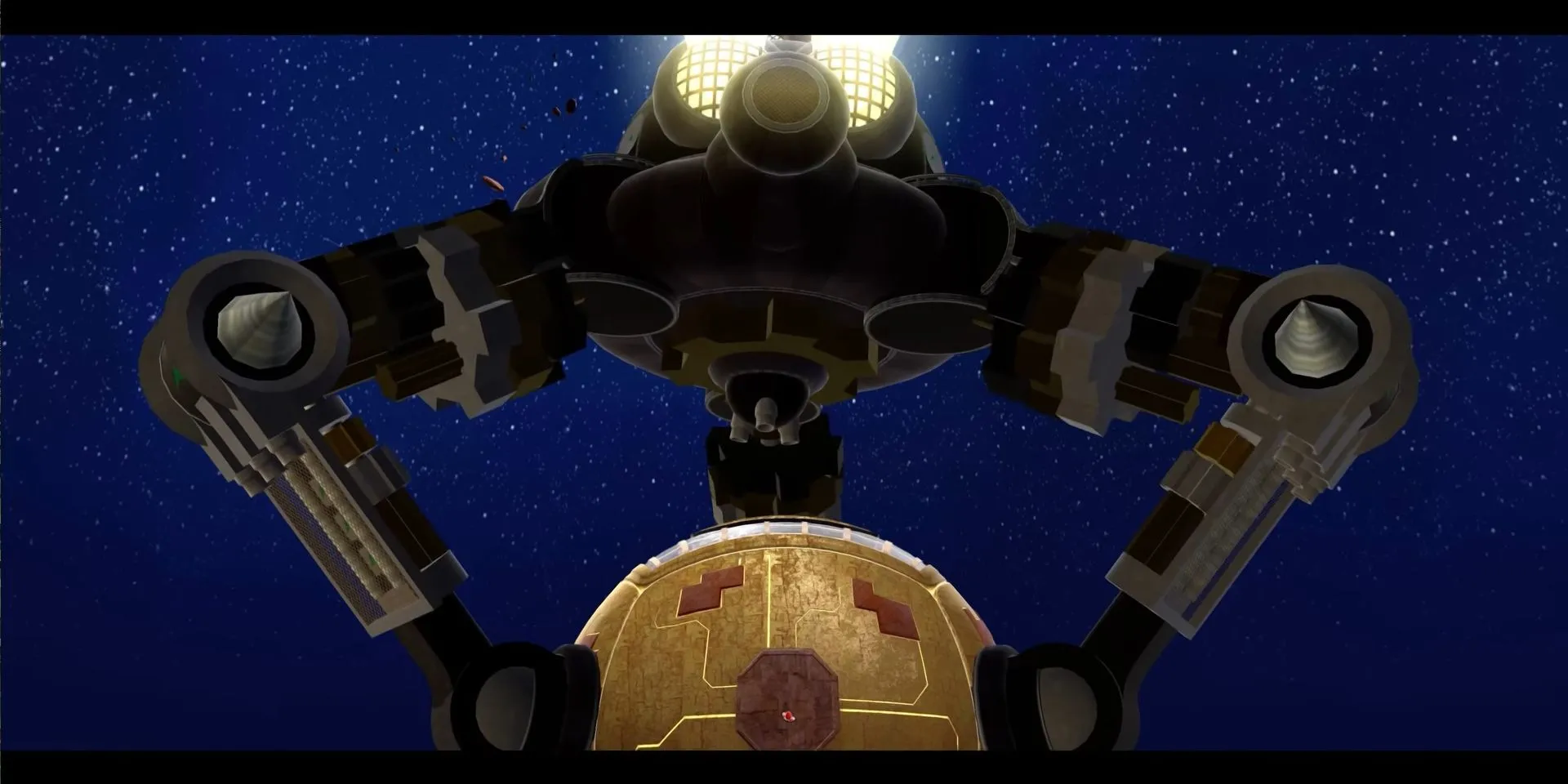 Megaleg, robot khổng lồ trong Super Mario Galaxy, nhìn to xác nhưng có điểm yếu rõ ràng