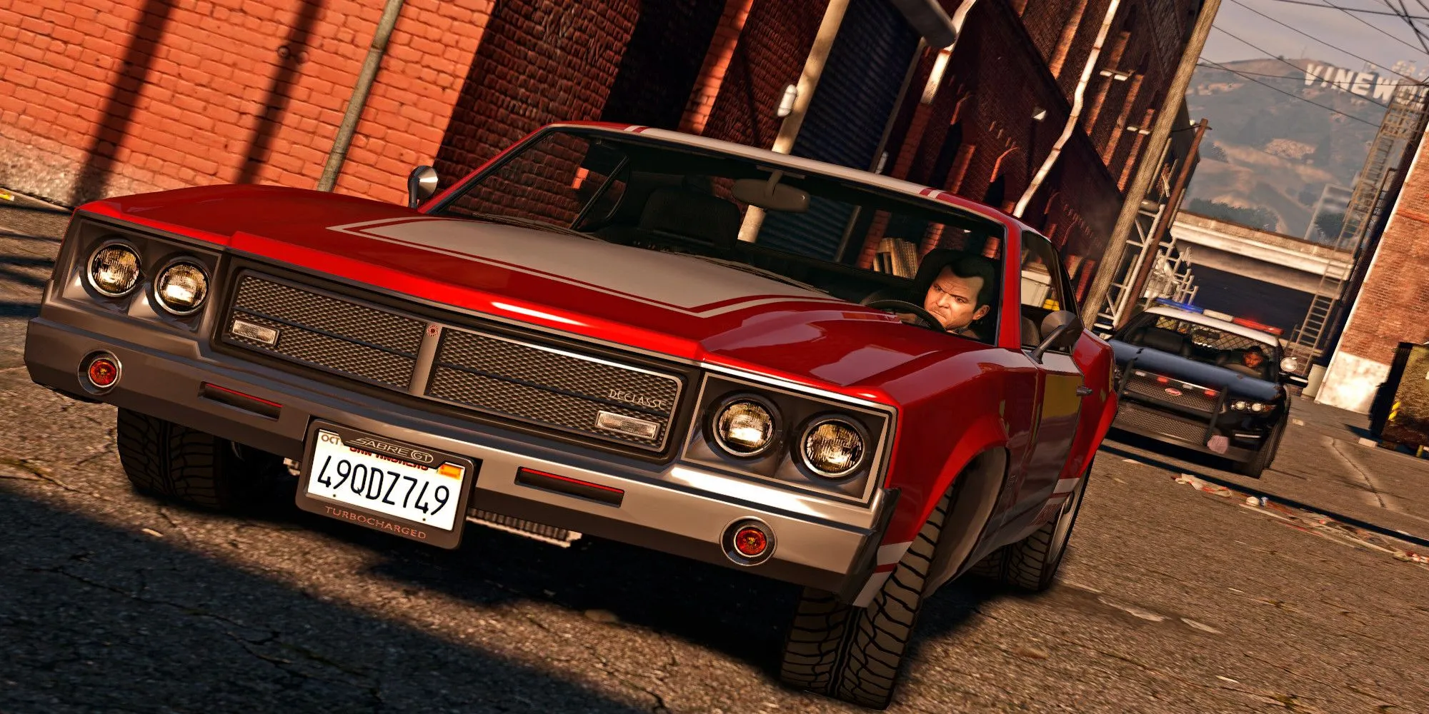 Michael Townley đang chạy trốn cảnh sát trong Grand Theft Auto V
