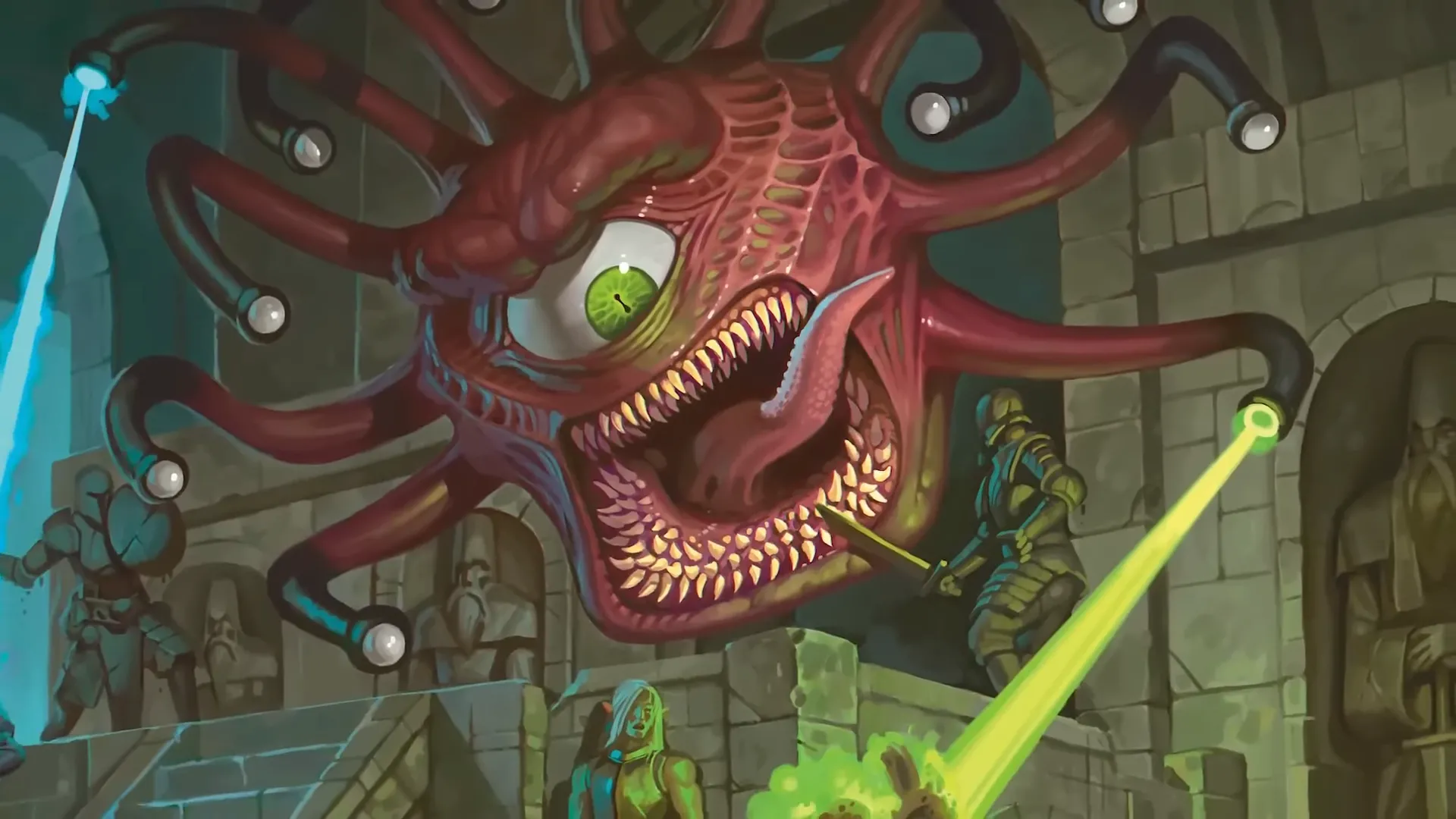 Minh họa Beholder, một quái vật biểu tượng trong sách Dungeons & Dragons Monster Manual 2025