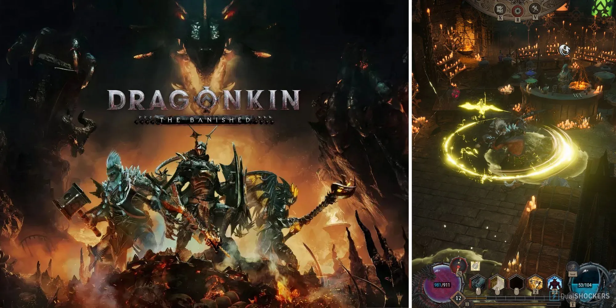 Minh họa cơ chế Symbiosis trong Dragonkin The Banished giúp tăng cường sức mạnh kỹ năng