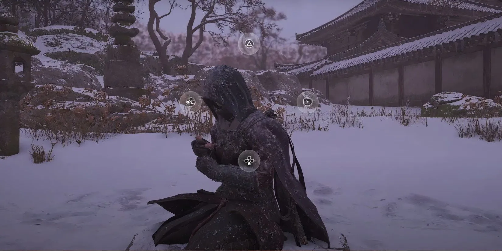Mini-game QTE thiền định trong Assassins Creed Shadows