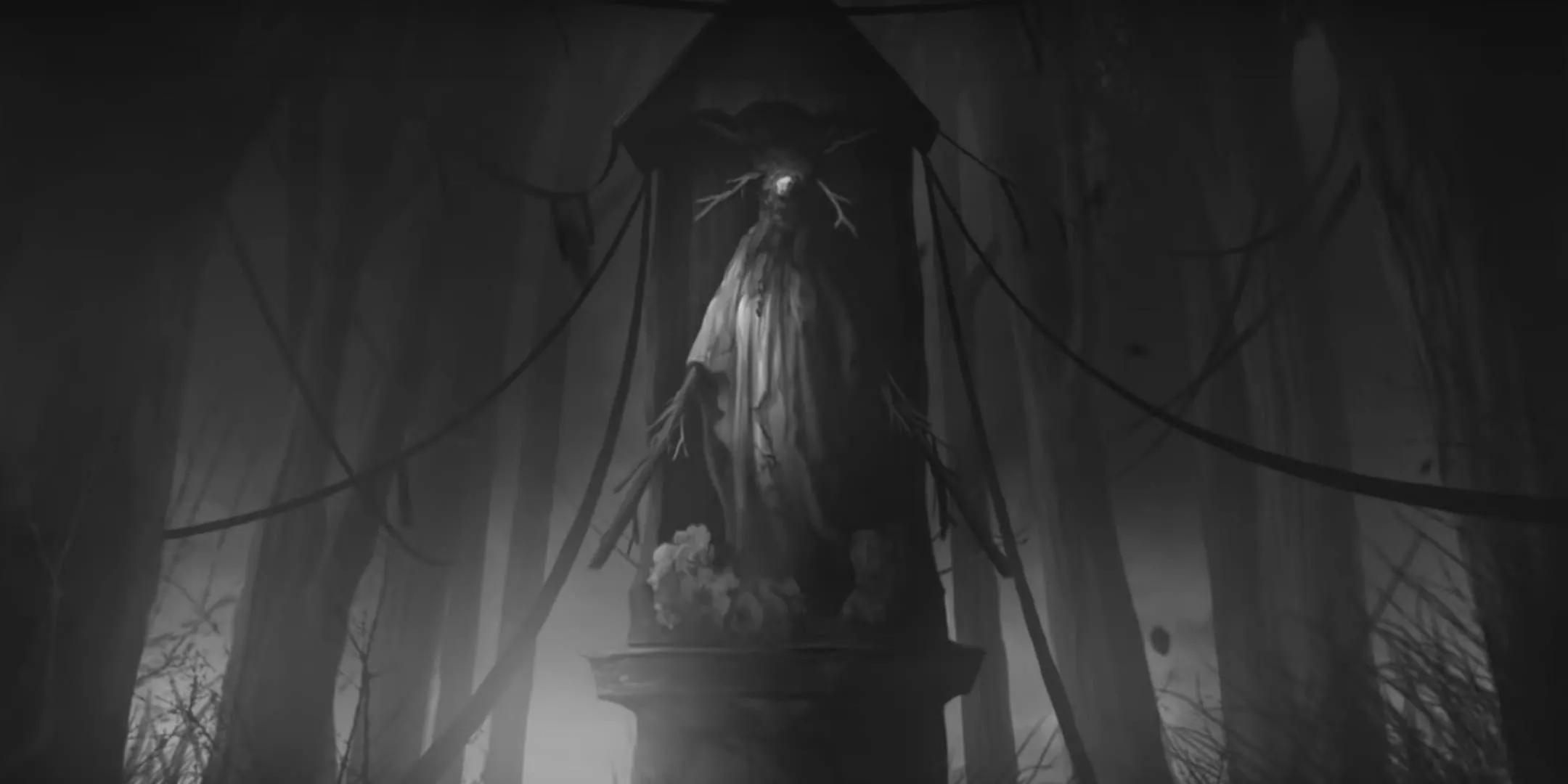 Một bức tượng cao chót vót rùng rợn trong Darkwood