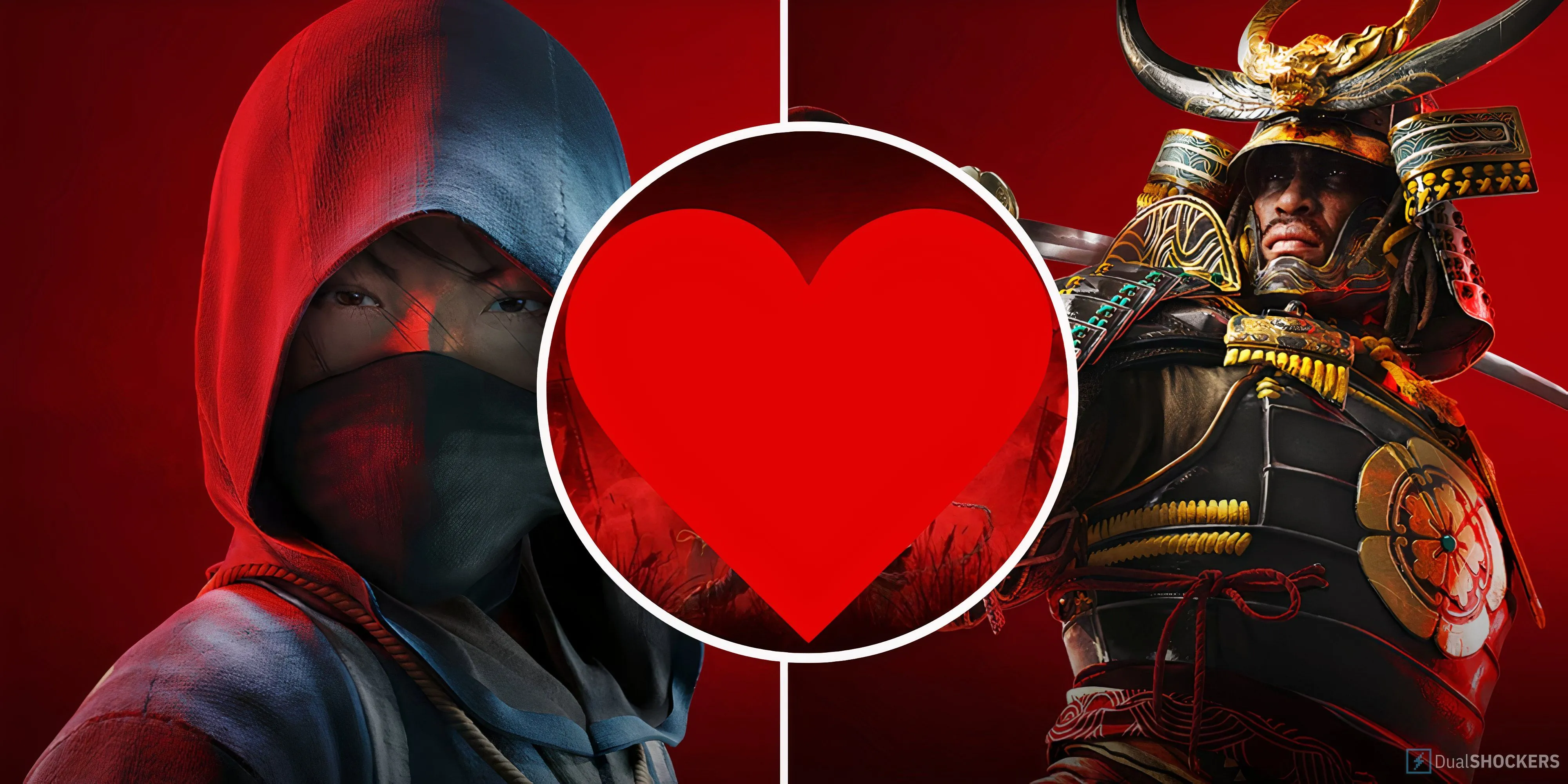 Một cảnh trong Assassin's Creed Shadows có hai nhân vật chính, có thể liên quan đến tùy chọn lãng mạn