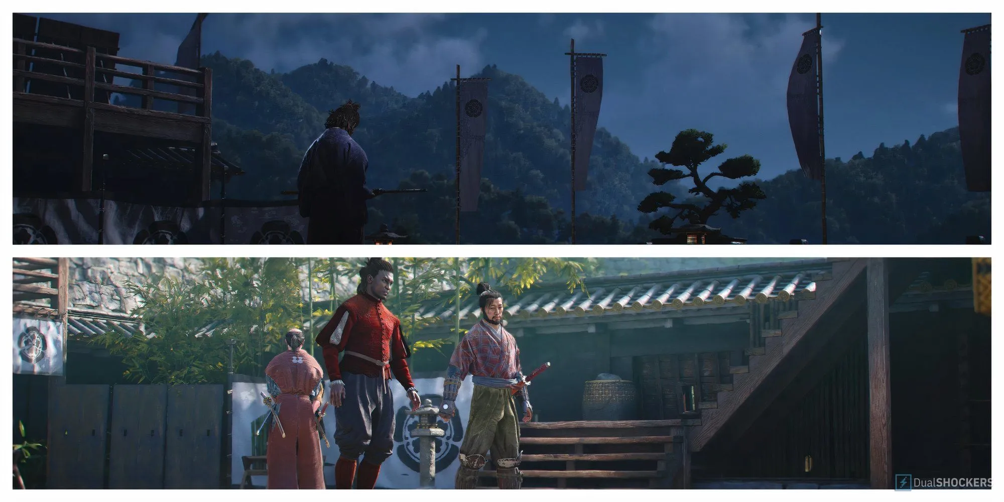 Một cảnh trong nhiệm vụ An Education của Assassin's Creed Shadows