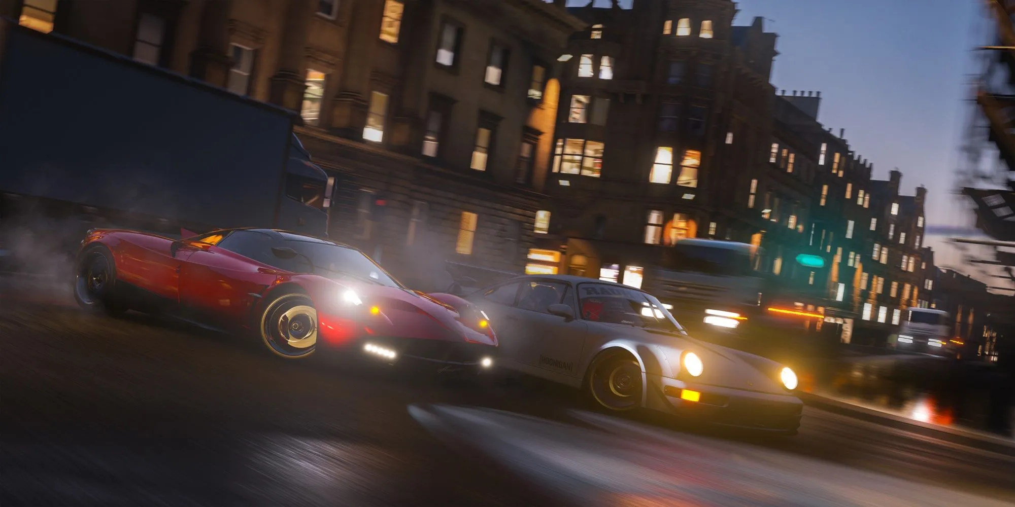 Một chiếc xe địa hình băng qua khung cảnh tuyệt đẹp trong Forza Horizon 5, tựa game đua xe thế giới mở đình đám