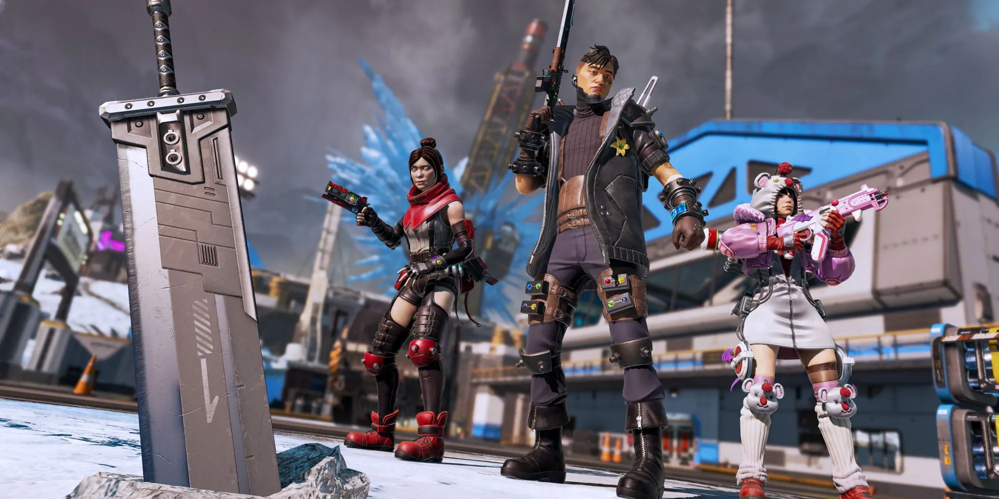 Một Huyền thoại Apex Legends trong trang phục bắt mắt chuẩn bị cho trận chiến
