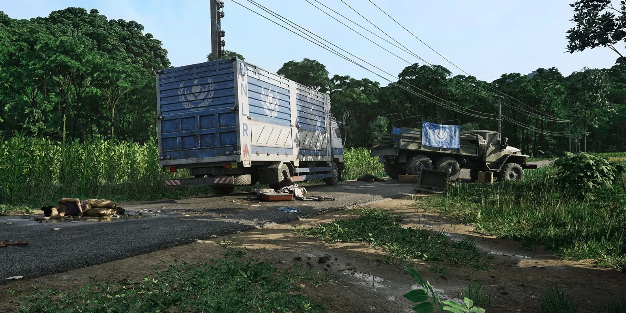 Một người lính trong Gray Zone Warfare di chuyển qua khu rừng vào ban đêm