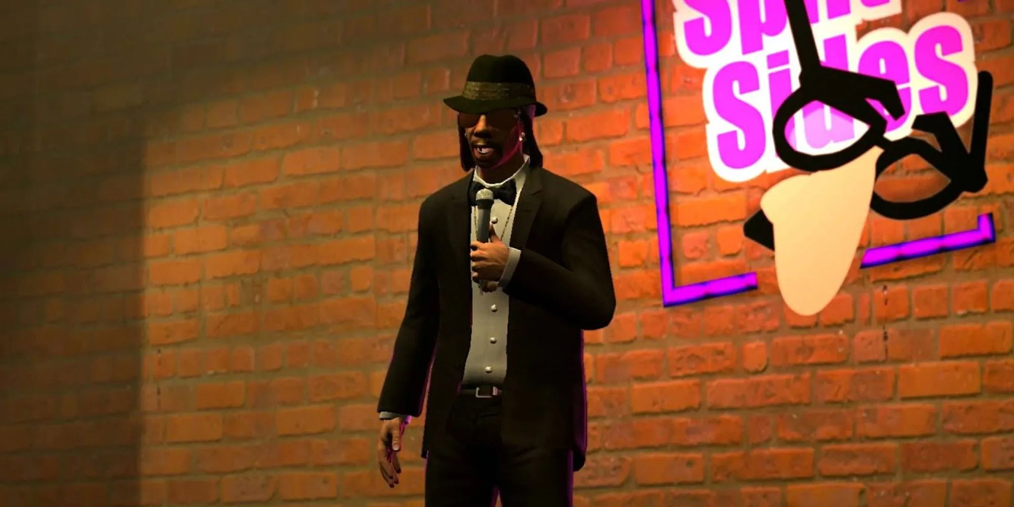 Nghệ sĩ hài Katt Williams biểu diễn tại câu lạc bộ Split Sides trong GTA 4