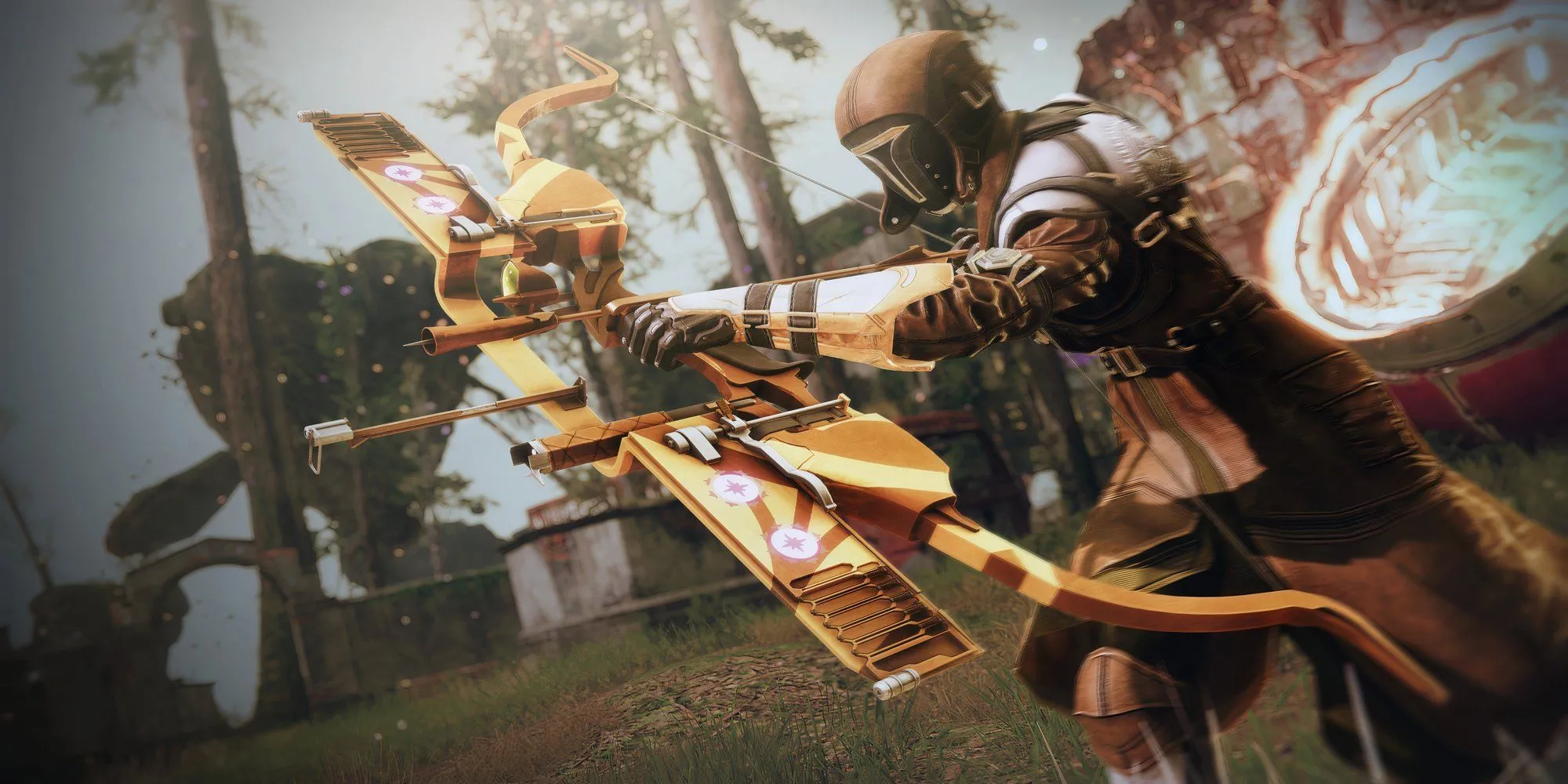 Người bảo vệ Hunter với cung trong Destiny 2