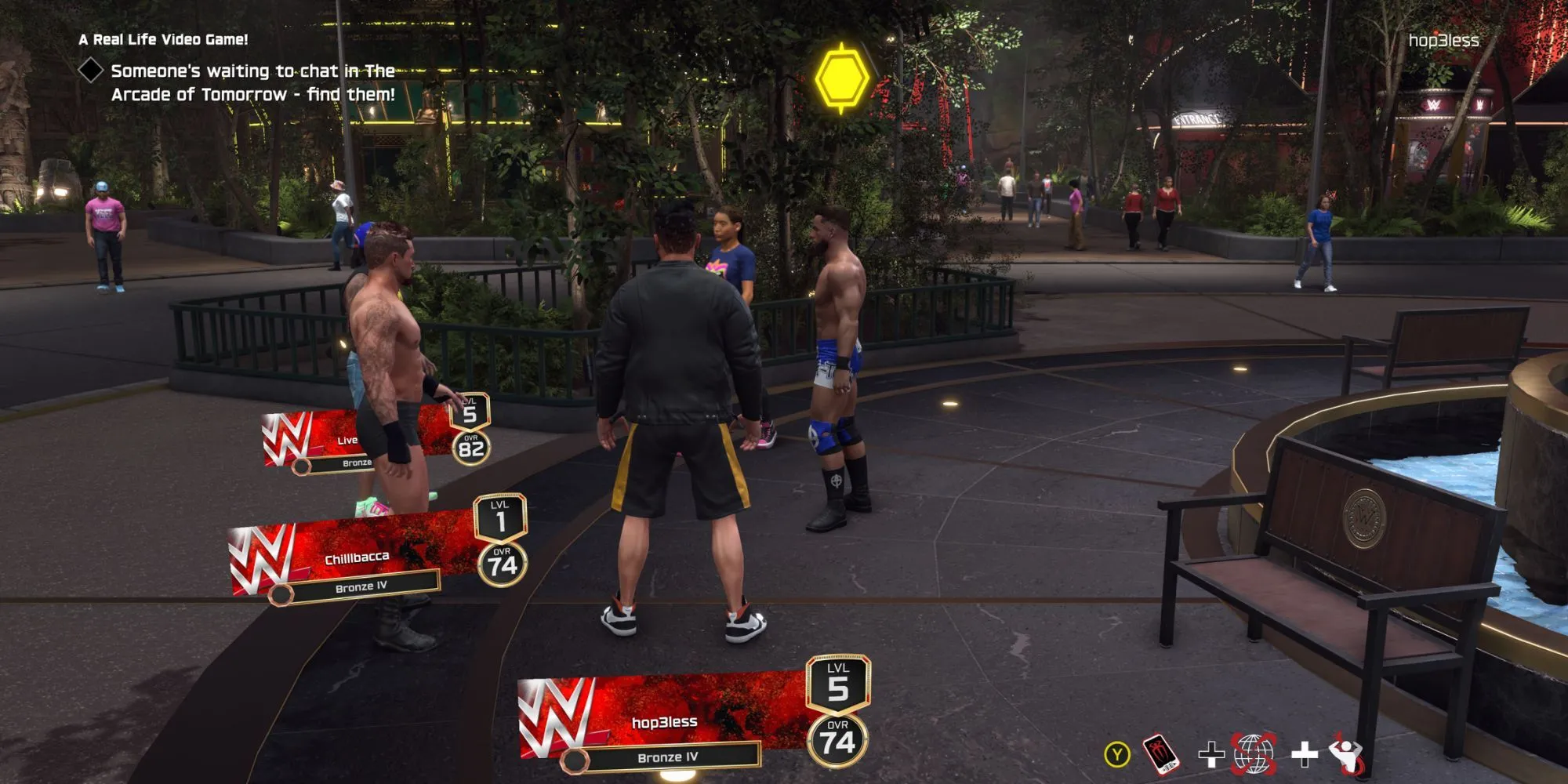 Nhân vật Austin Theory xuất hiện trong chế độ The Island của WWE 2K25