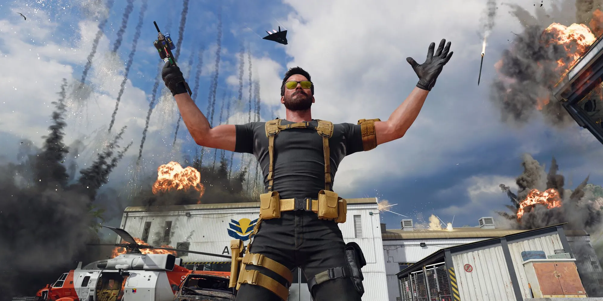 Nhân vật Black Ops 6 tạo dáng, minh họa cho sự thay đổi meta game sau cập nhật Ricochet Blades