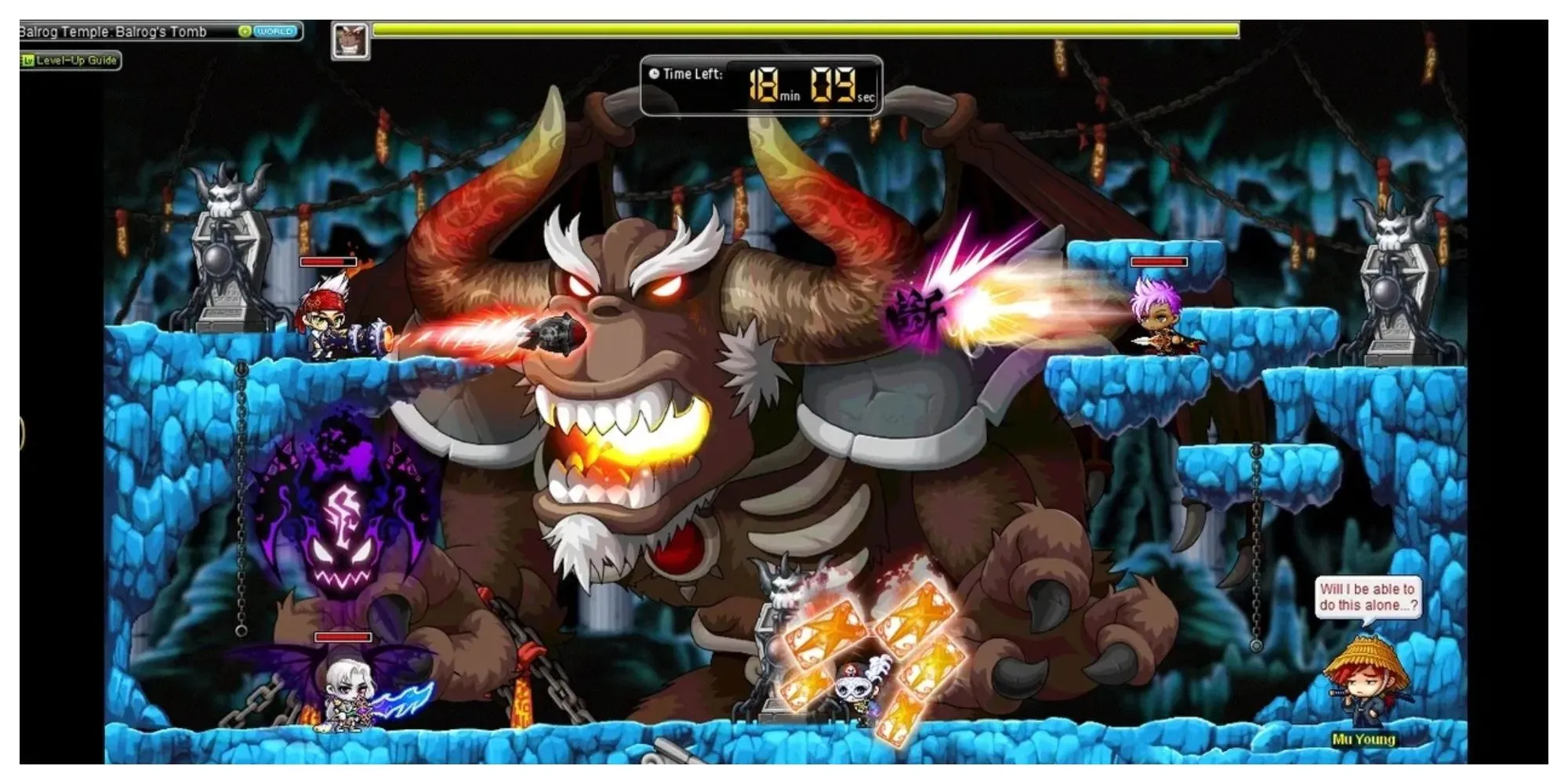Nhân vật Chibi dễ thương trong thế giới 2D rực rỡ của MapleStory