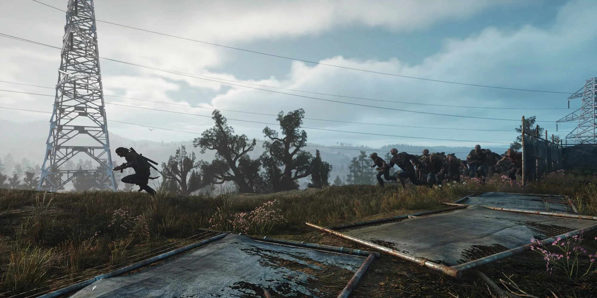 Nhân vật chính Deacon St. John chuẩn bị bắn tỉa trong Days Gone