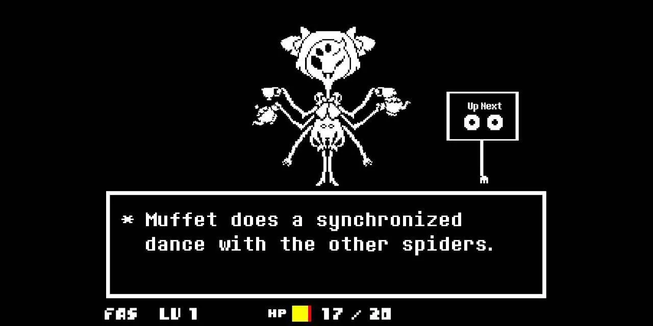 Nhân vật chính đối đầu với Muffet, trùm nhện độc đáo trong Undertale