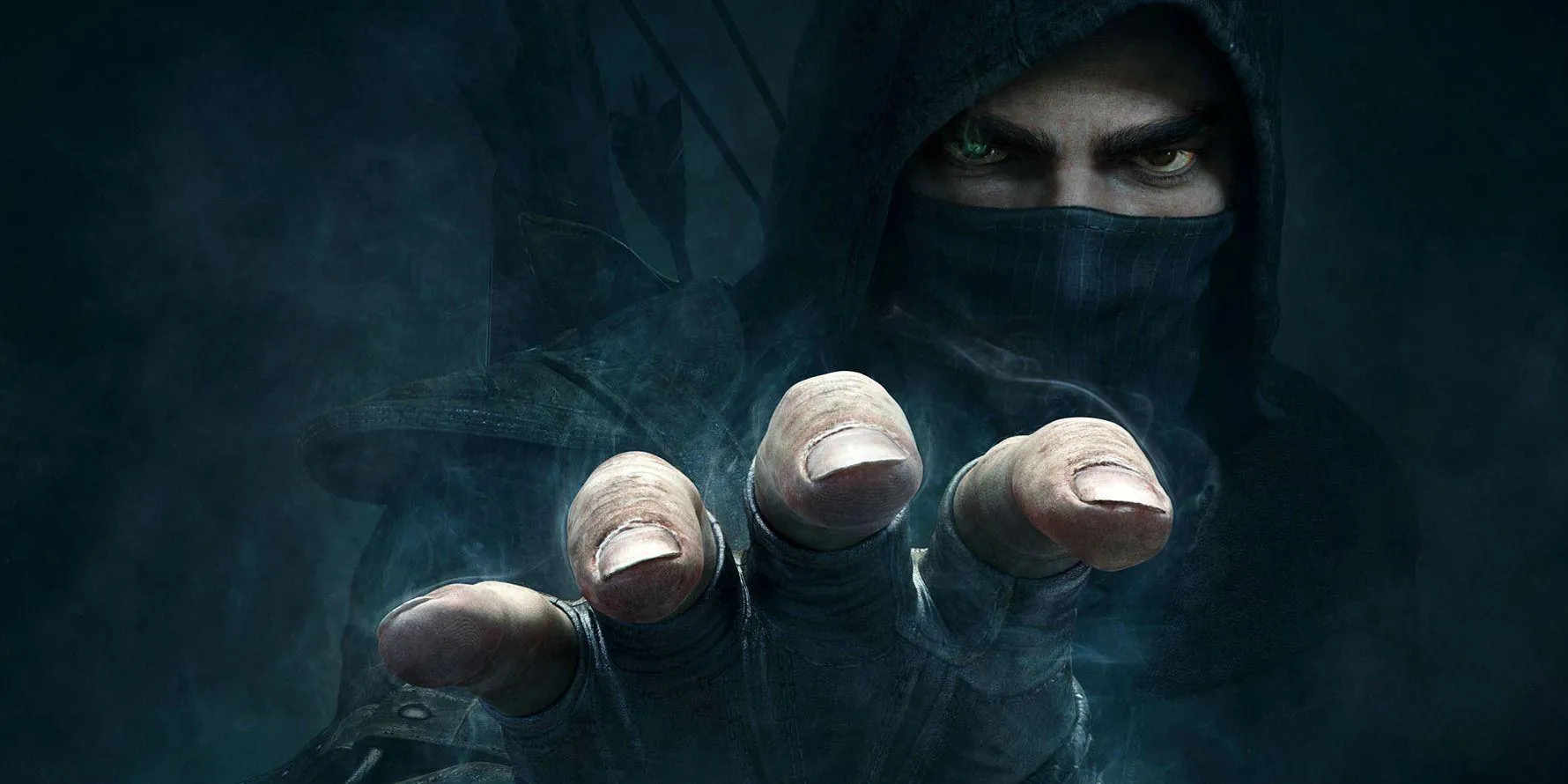 Nhân vật chính Garrett ẩn mình trong bóng tối trong game Thief 2014