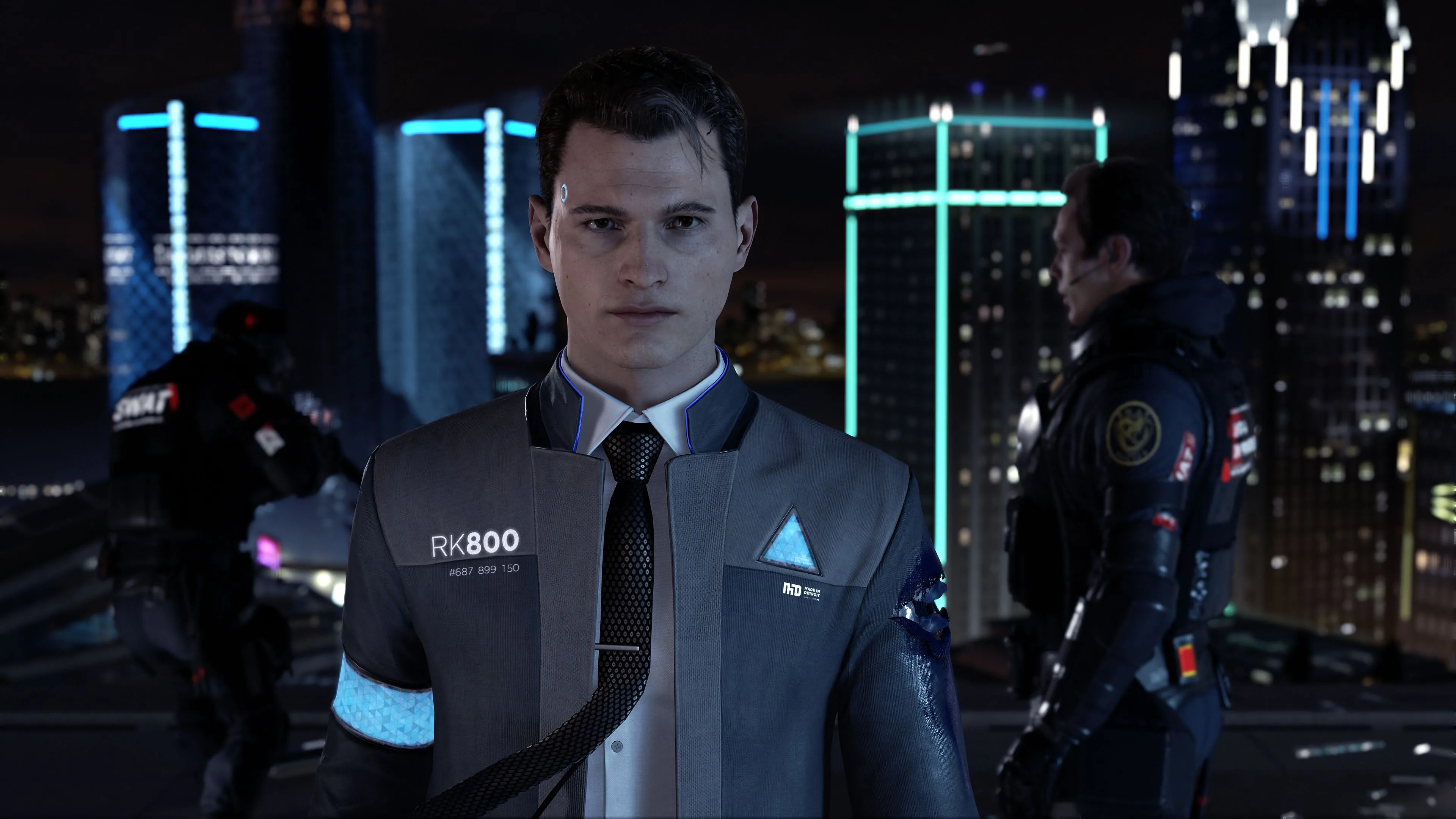 Nhân vật Connor trong game phiêu lưu tương tác Detroit: Become Human