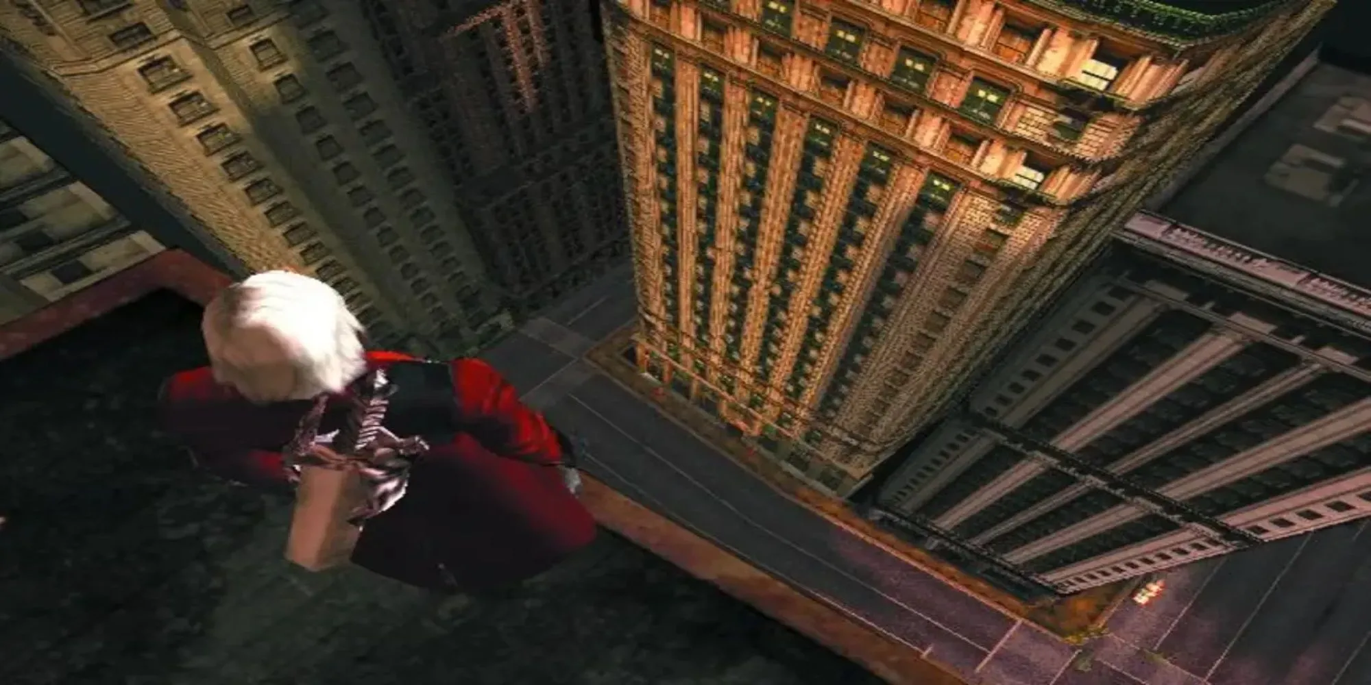 Nhân vật Dante trong Devil May Cry 2 PS2 với tạo hình phong trần