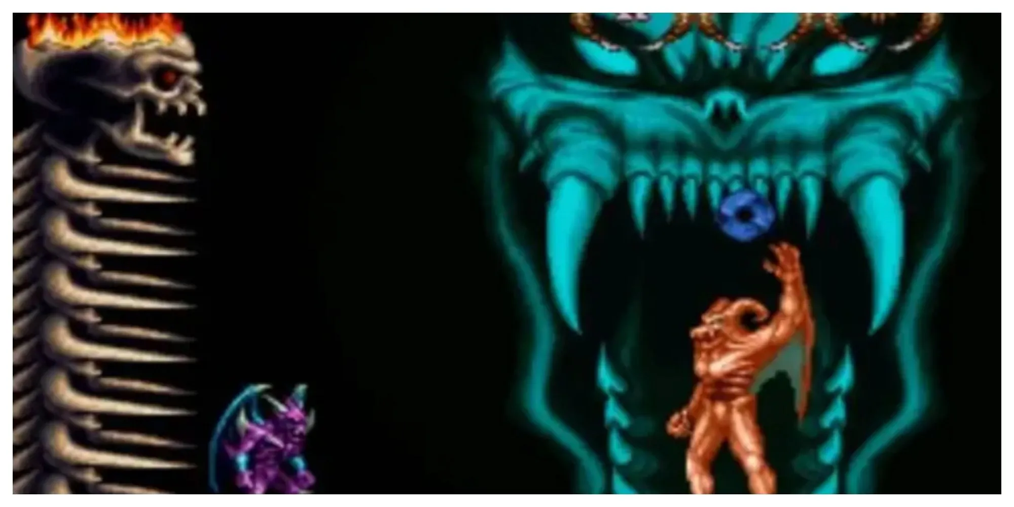 Nhân vật Firebrand trong Demon's Crest, một tựa game SNES ít được biết đến nhưng có soundtrack Gothic xuất sắc