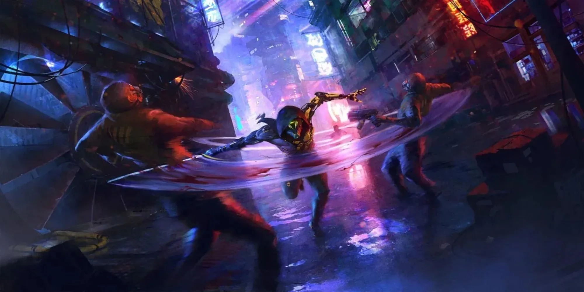 Game AA PS Plus: Top Lựa Chọn Đỉnh Cao Không Thể Bỏ Lỡ 1 Nhân vật Ghostrunner, một cyber-samurai, đang lao đi trong thành phố tương lai đầy thử thách.