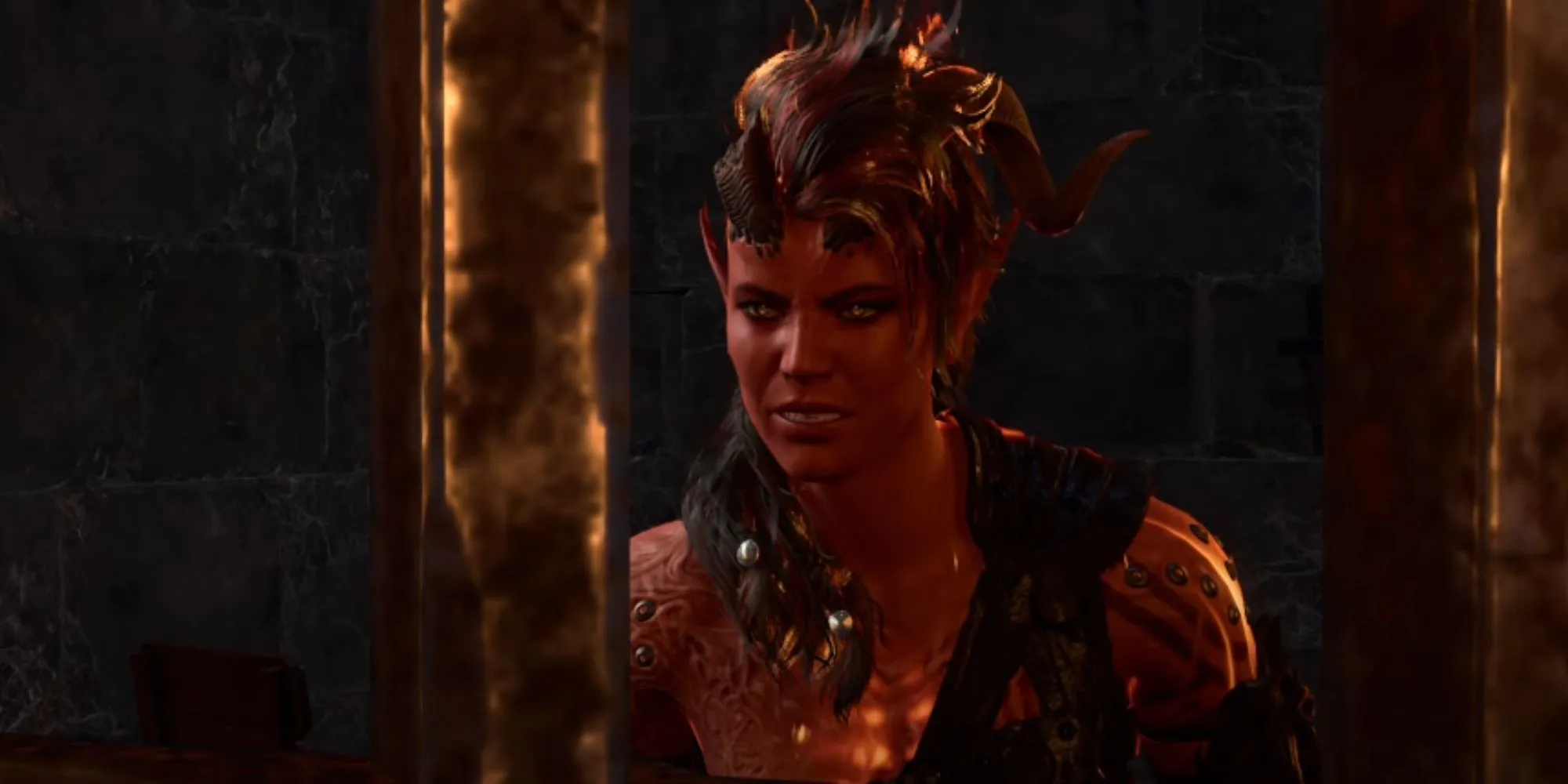 Nhân vật Karlach trong Baldur's Gate 3 do Samantha Béart lồng tiếng