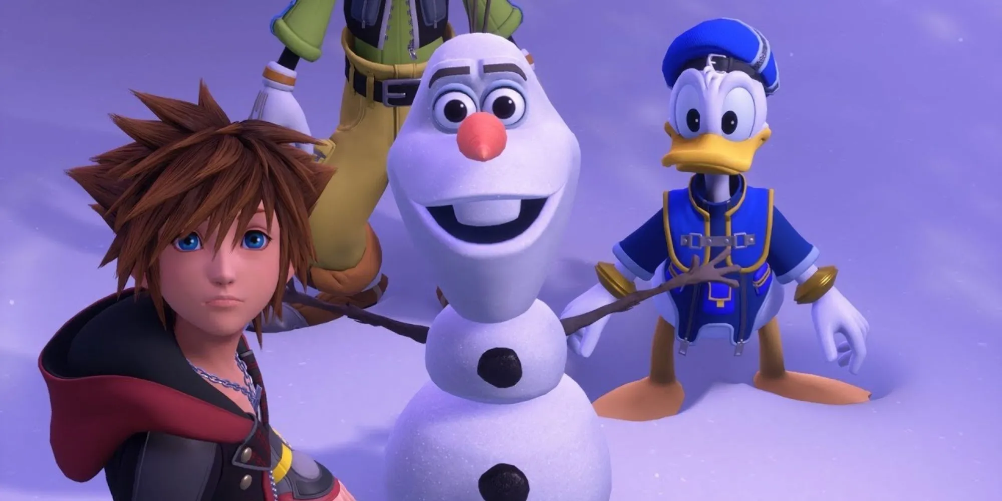 Nhân vật Olaf từ Frozen xuất hiện trong Kingdom Hearts 3, mang đến sự quen thuộc cho fan Disney.