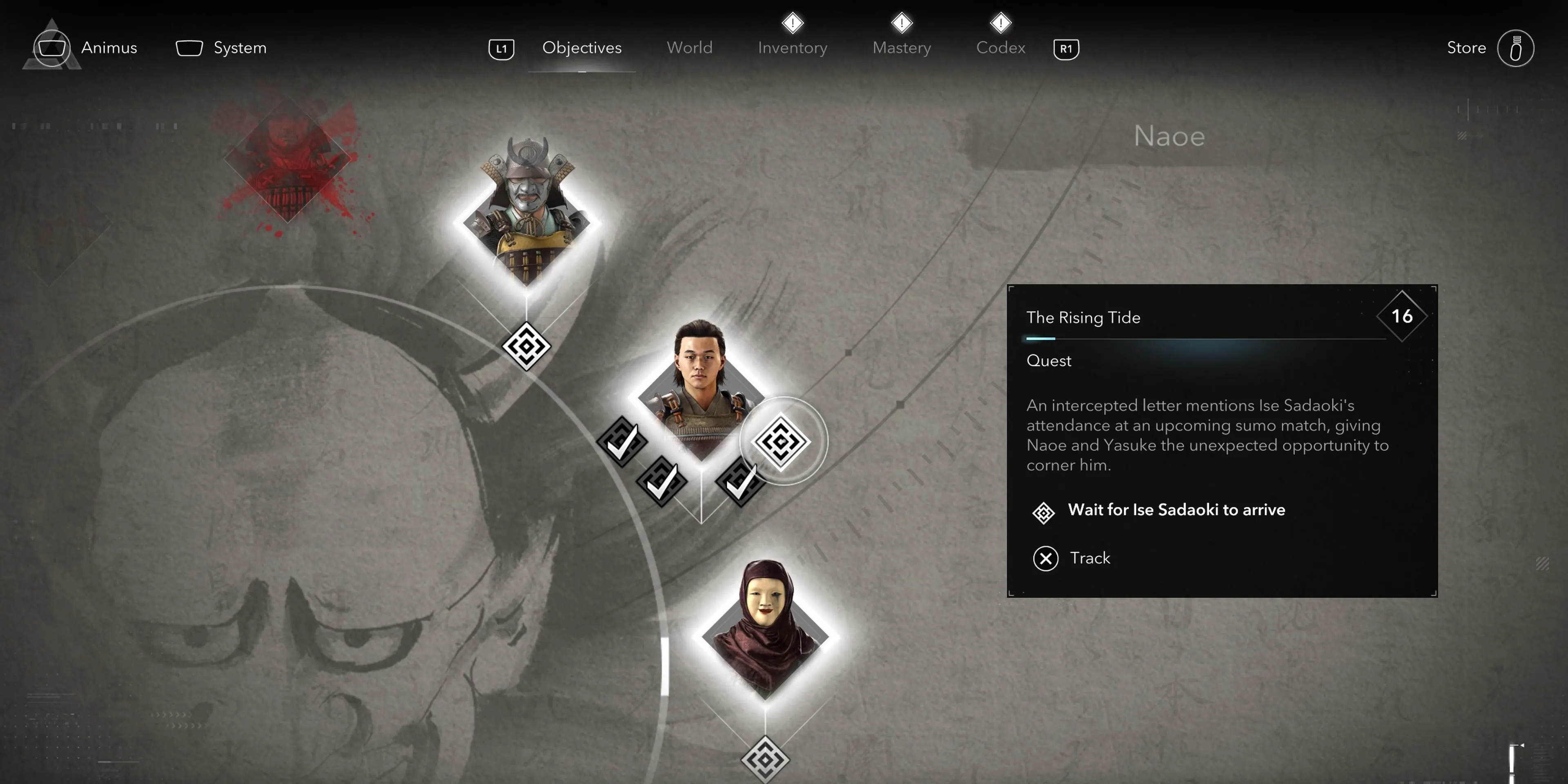 Nhiệm vụ Thủy Triều Dâng Cao trong Assassin's Creed Shadows