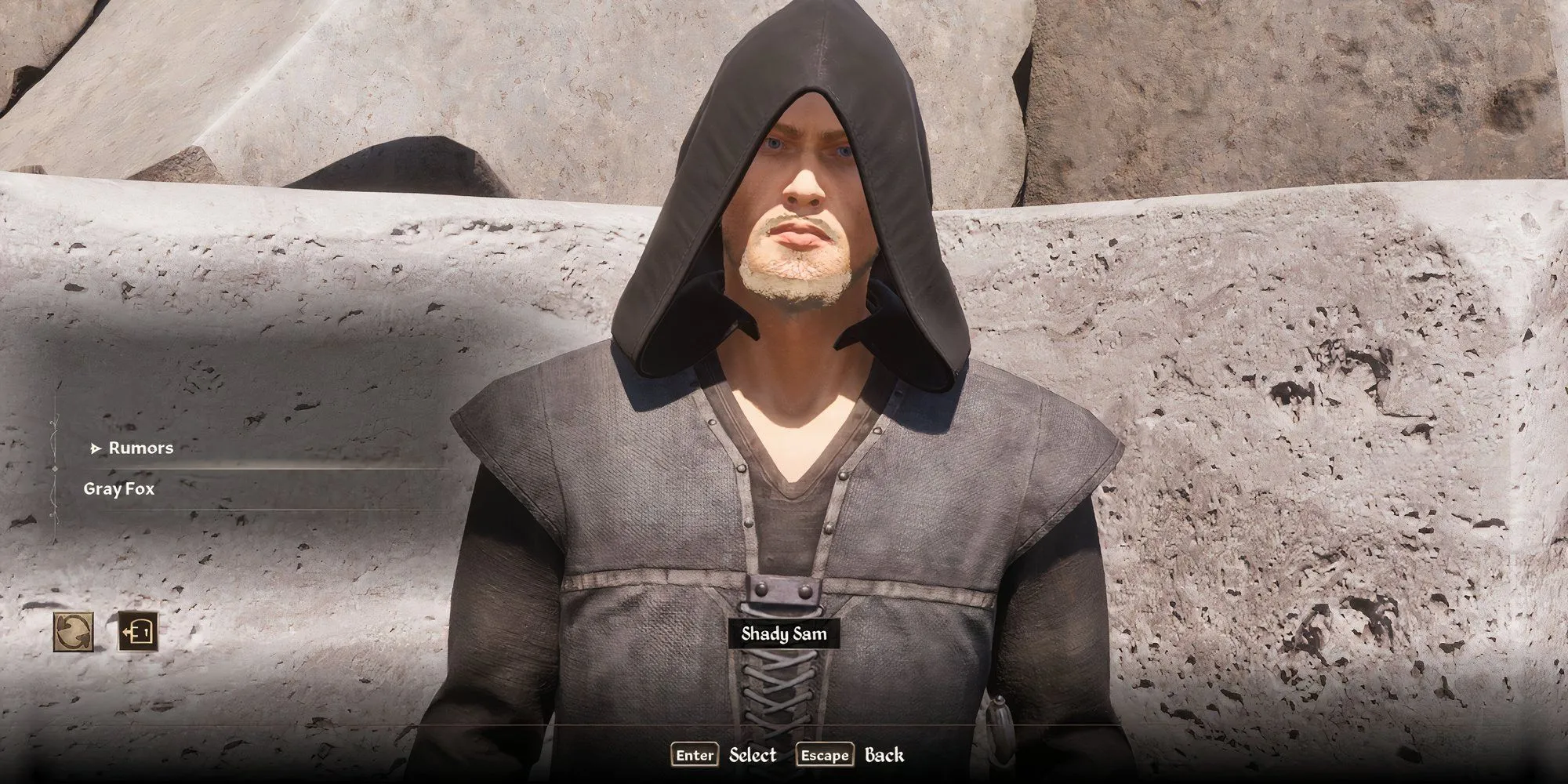 NPC Shady Sam bán nhíp trong Oblivion Remastered