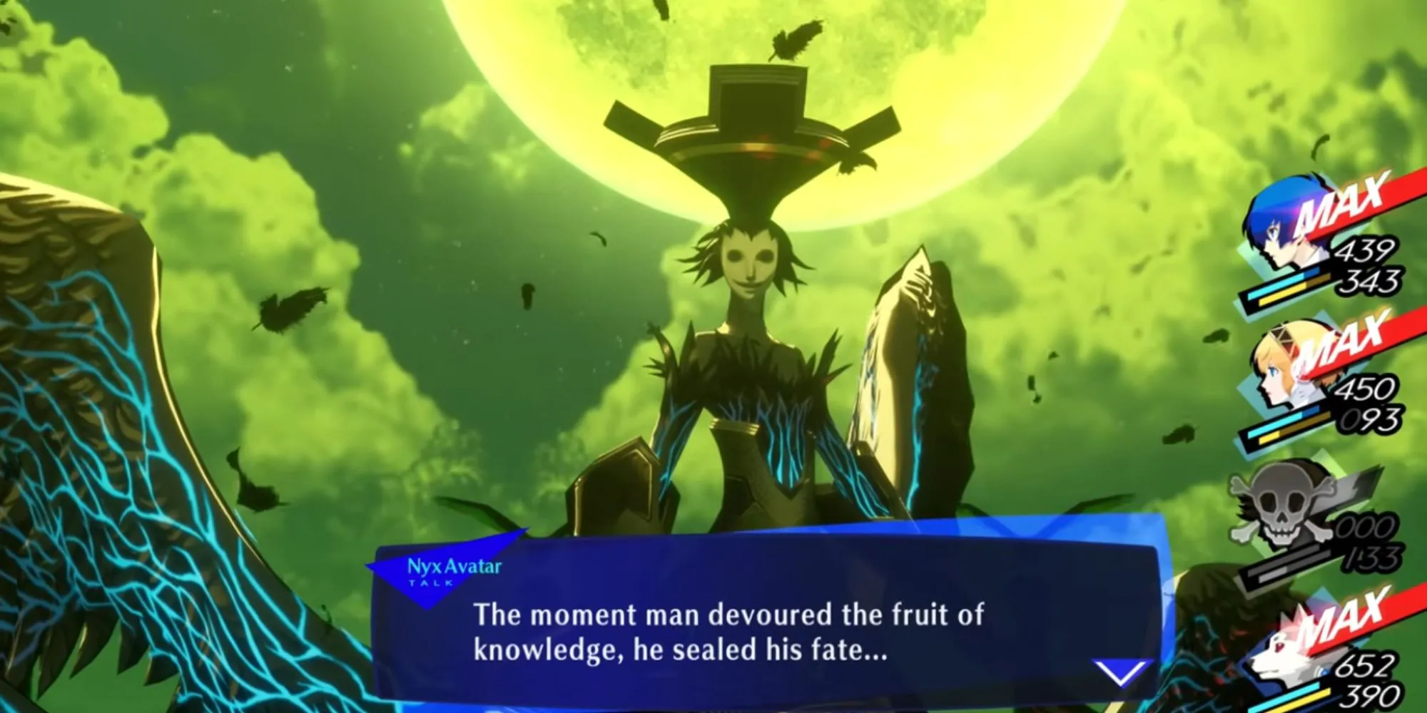 Nyx Avatar trong Persona 3 Reload với nhiều hình dạng Arcana