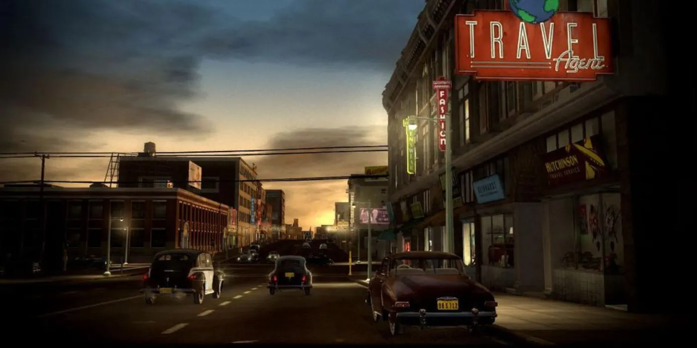 Poster L.A. Noire thể hiện không khí trinh thám cổ điển tại Los Angeles thập niên 40