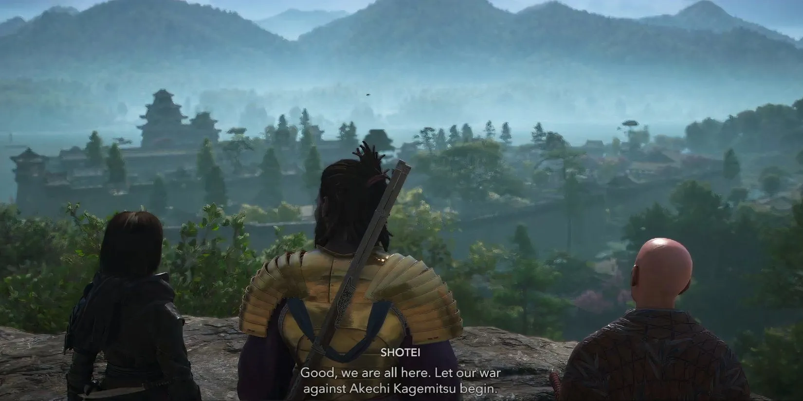 Preparing to assassinate the Naginata in Assassins Creed Shadows