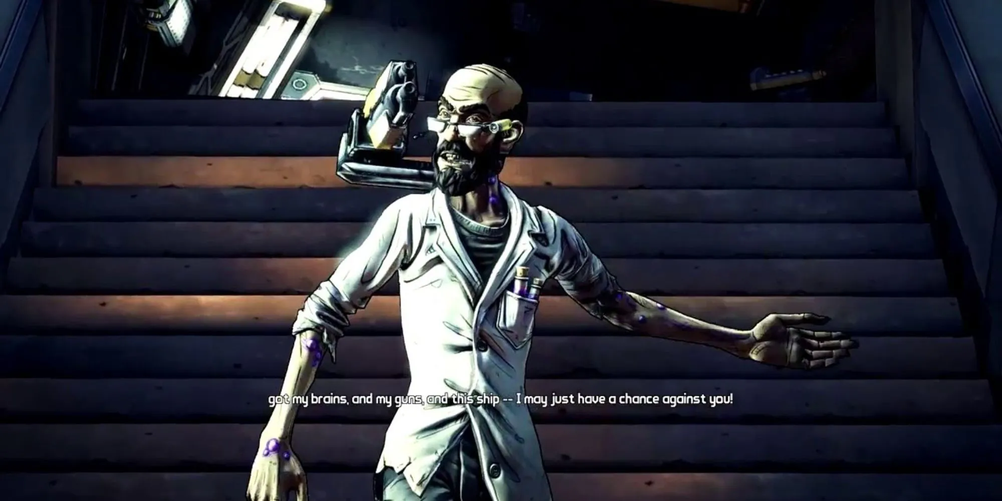 Professor Nakayama kẻ phản diện hài hước trong Borderlands 2 DLC