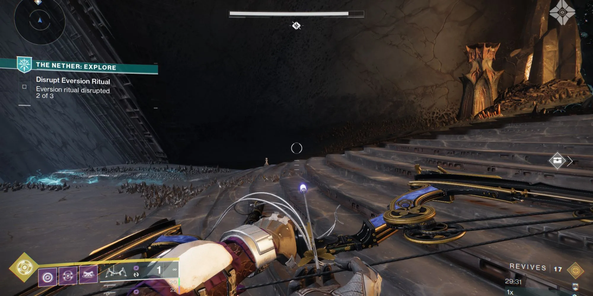 Quân cờ bí ẩn nằm gần khu vực xuất hiện trùm Ogre bí mật tại Trenchway The Nether Destiny 2
