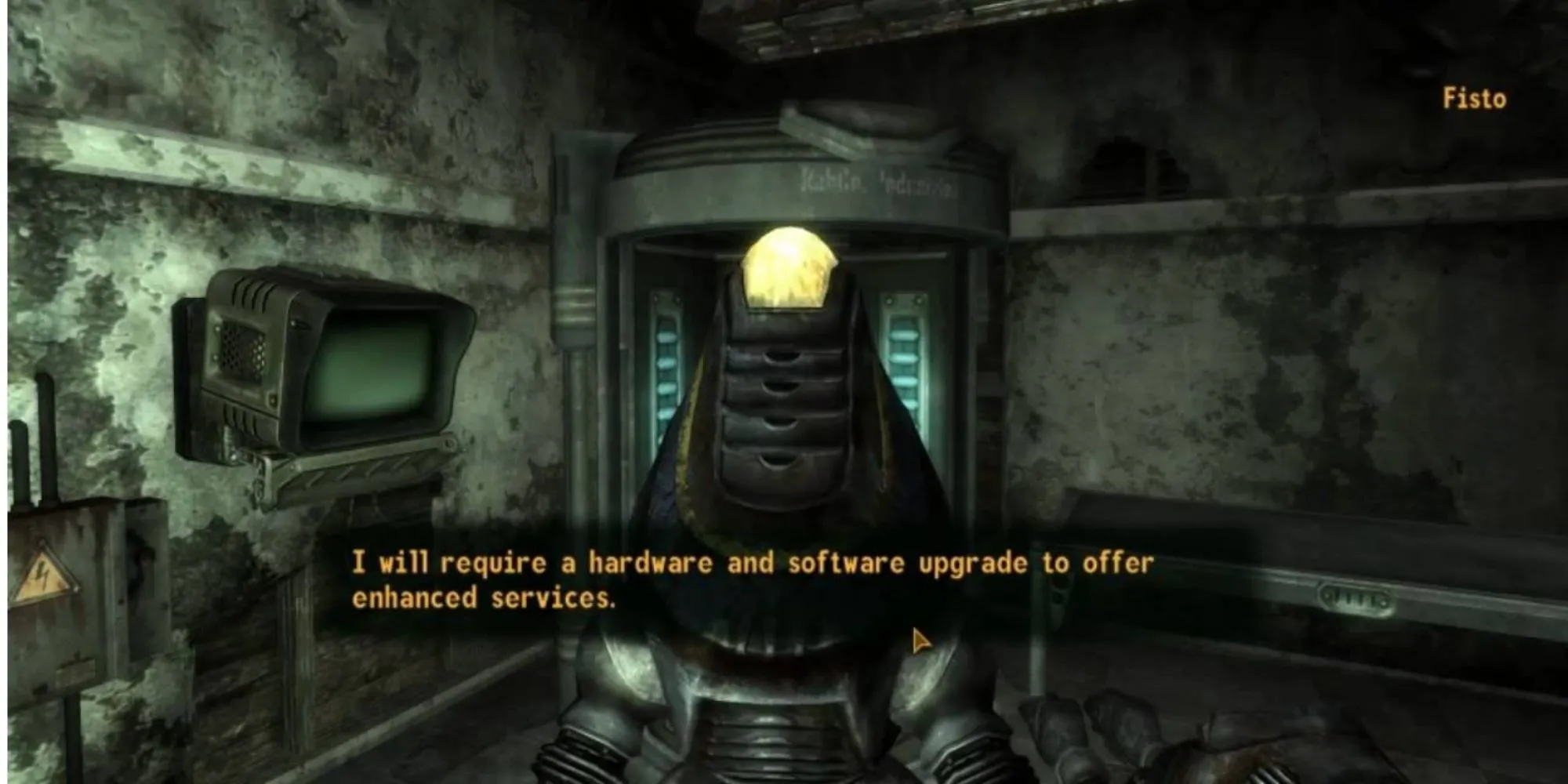 Robot Fisto từ Fallout New Vegas, một Protectron được trang bị đặc biệt cho &quot;dịch vụ&quot;.