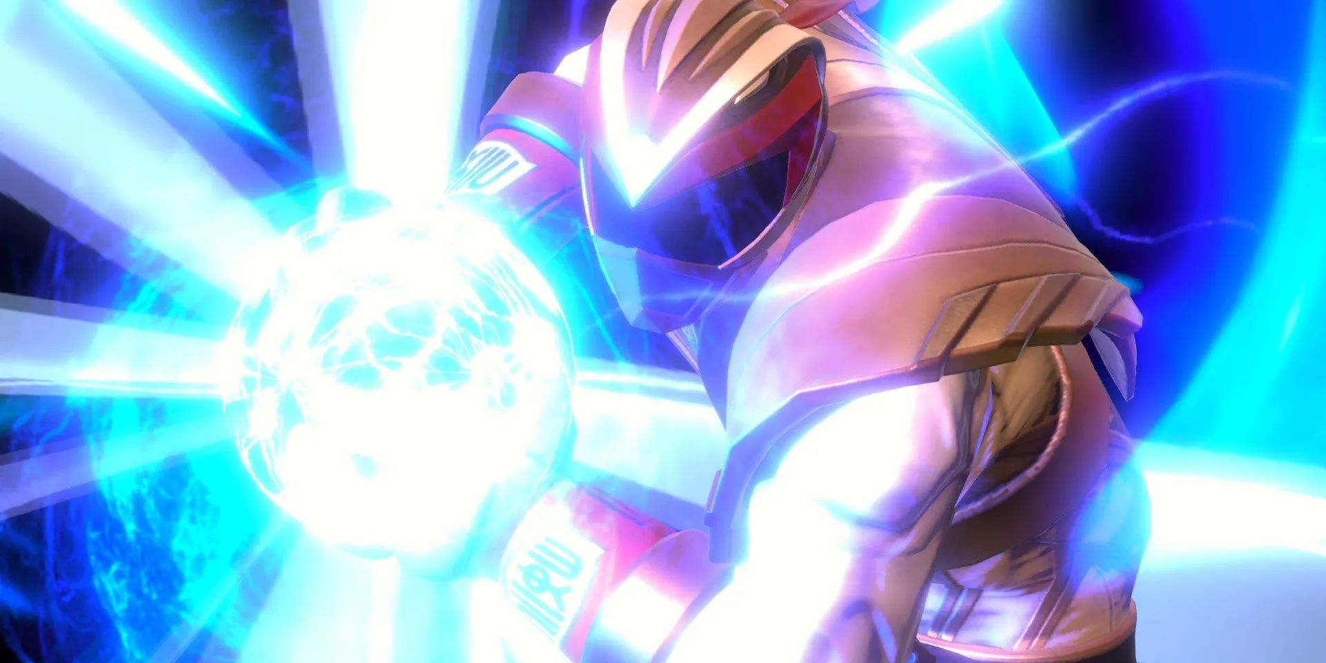 Ryu trong bộ dạng Crimson Hawk Ranger tại Power Rangers: Battle for the Grid