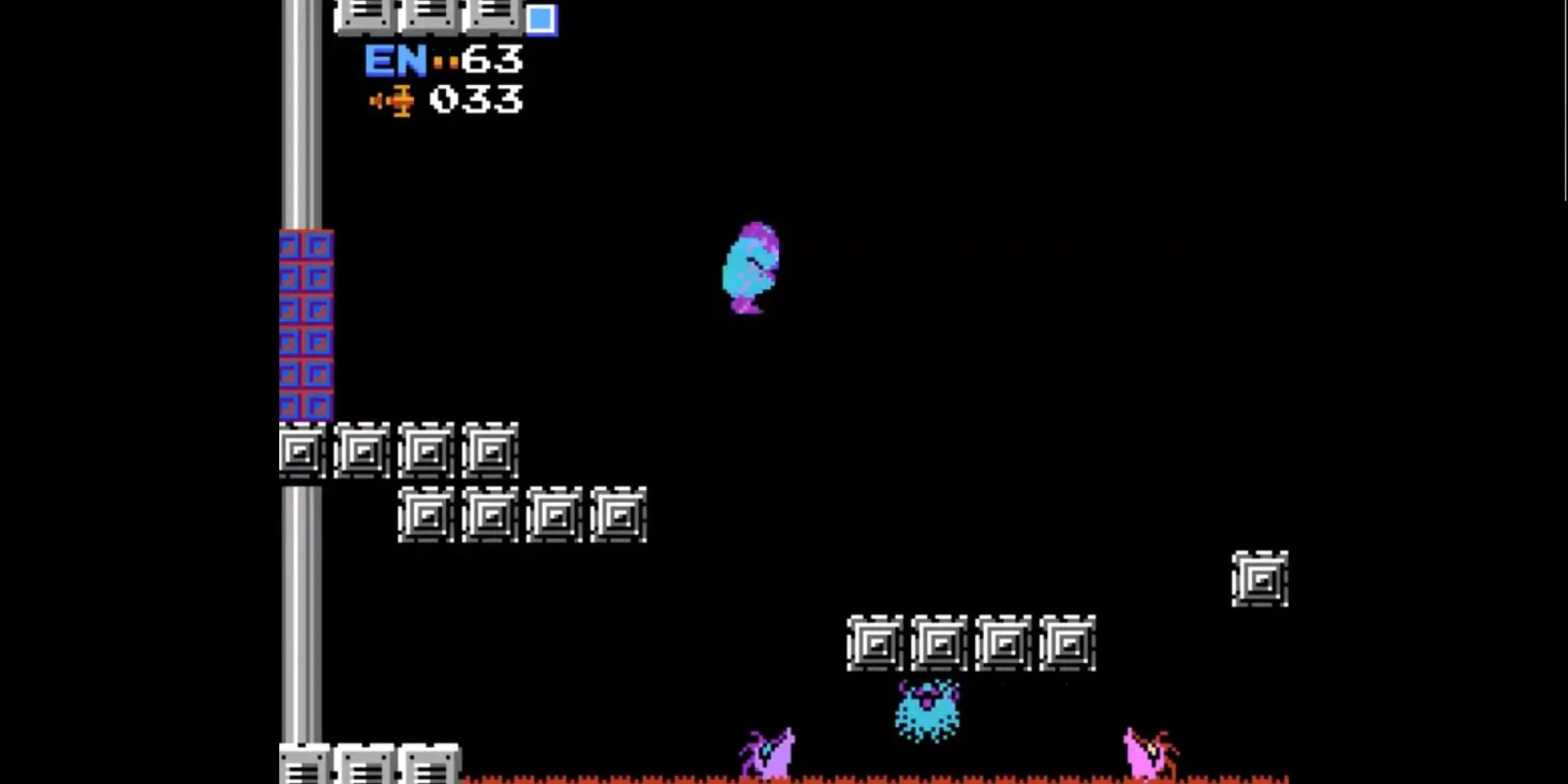 Samus sử dụng Screw Attack trong Metroid
