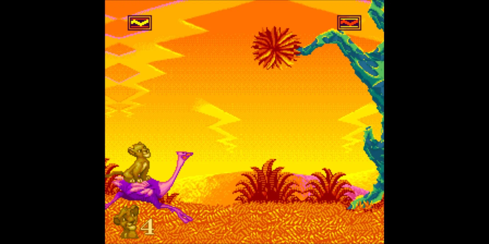 Simba trong game Disney The Lion King trên SNES