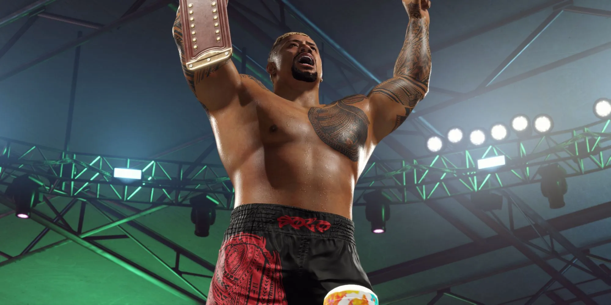 Solo Sikoa một thành viên của The Bloodline trong WWE 2K25