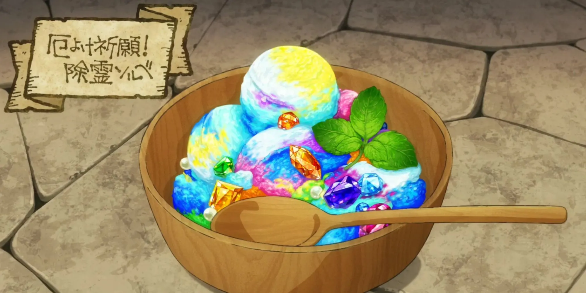 Sorbet Trừ Tà - món tráng miệng bất ngờ và mát lạnh trong Delicious in Dungeon